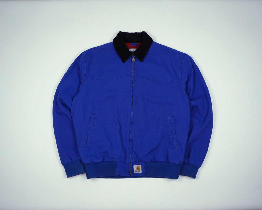 Carhartt Blue Santa Fe Bomber Jacket M Cotton