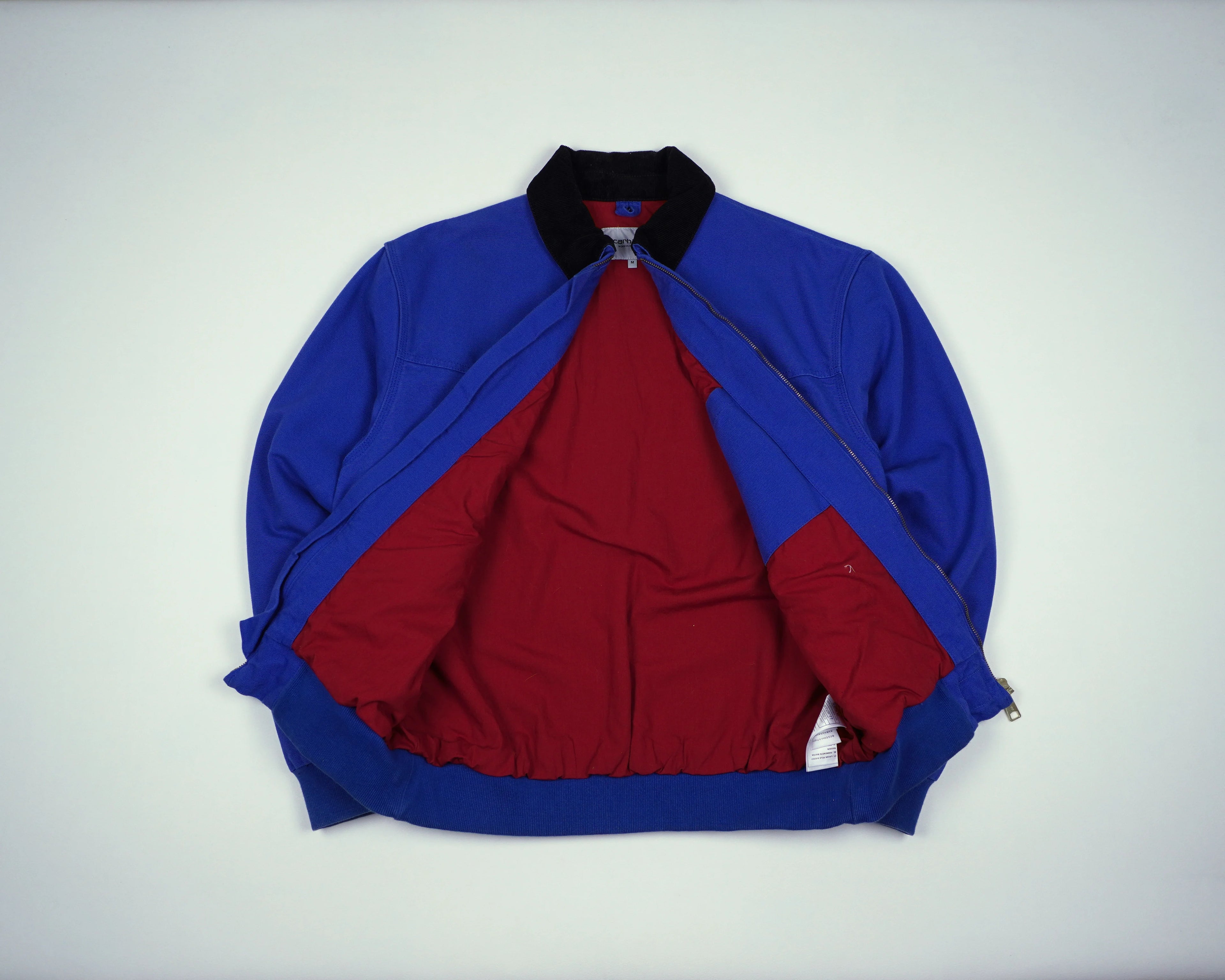 Carhartt Blue Santa Fe Bomber Jacket M Cotton