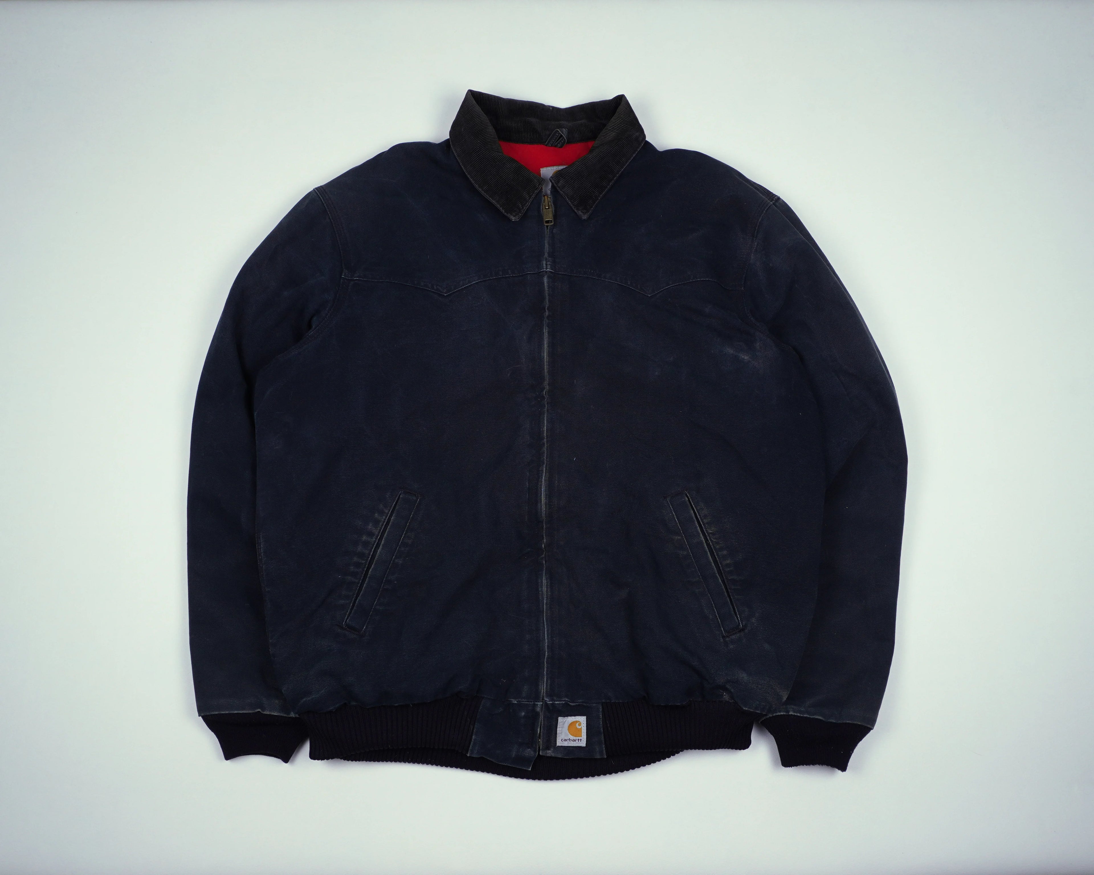 Carhartt Navy Santa Fe Bomber Jacket XL Cotton