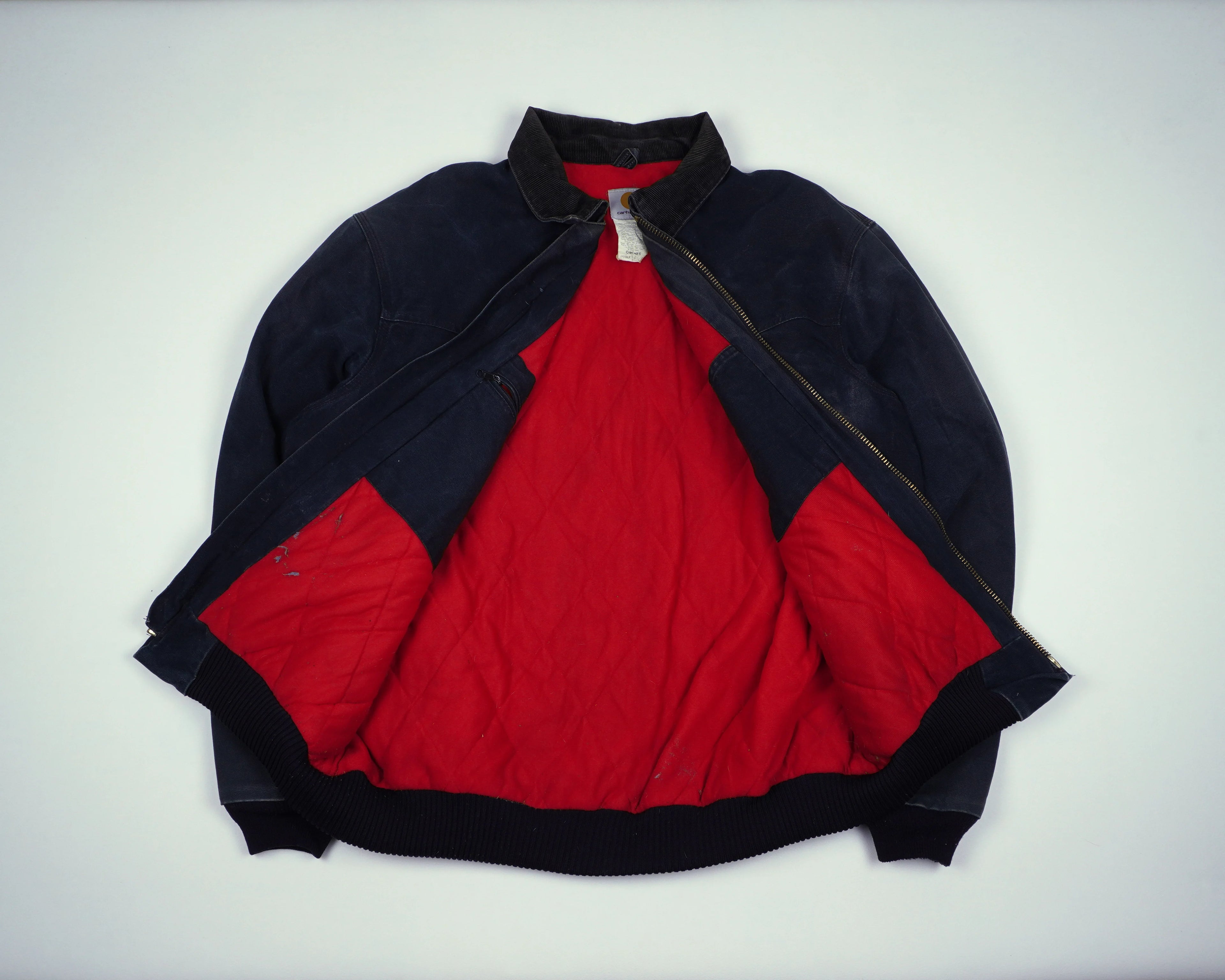 Carhartt Navy Santa Fe Bomber Jacket XL Cotton