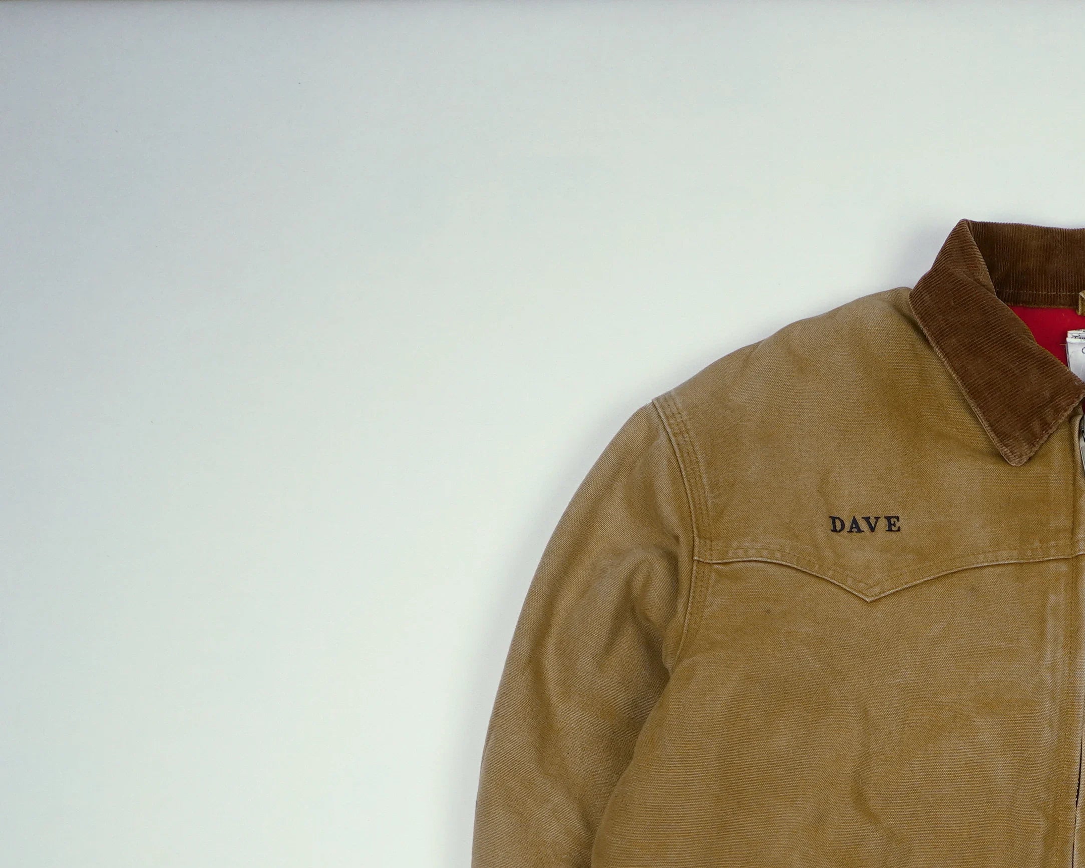 Carhartt Brown Santa Fe Bomber Jacket L Suede