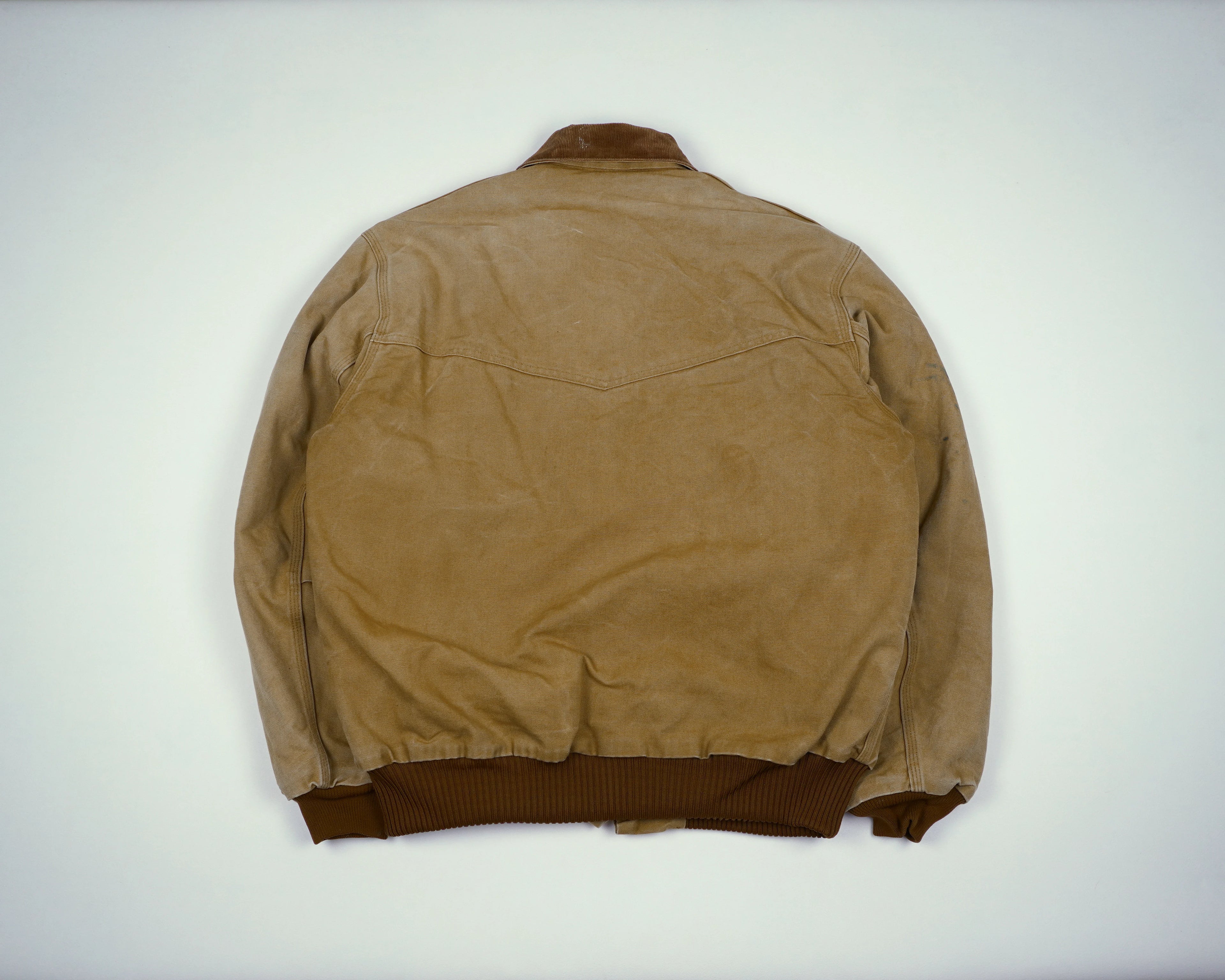 Carhartt Brown Santa Fe Bomber Jacket L Suede
