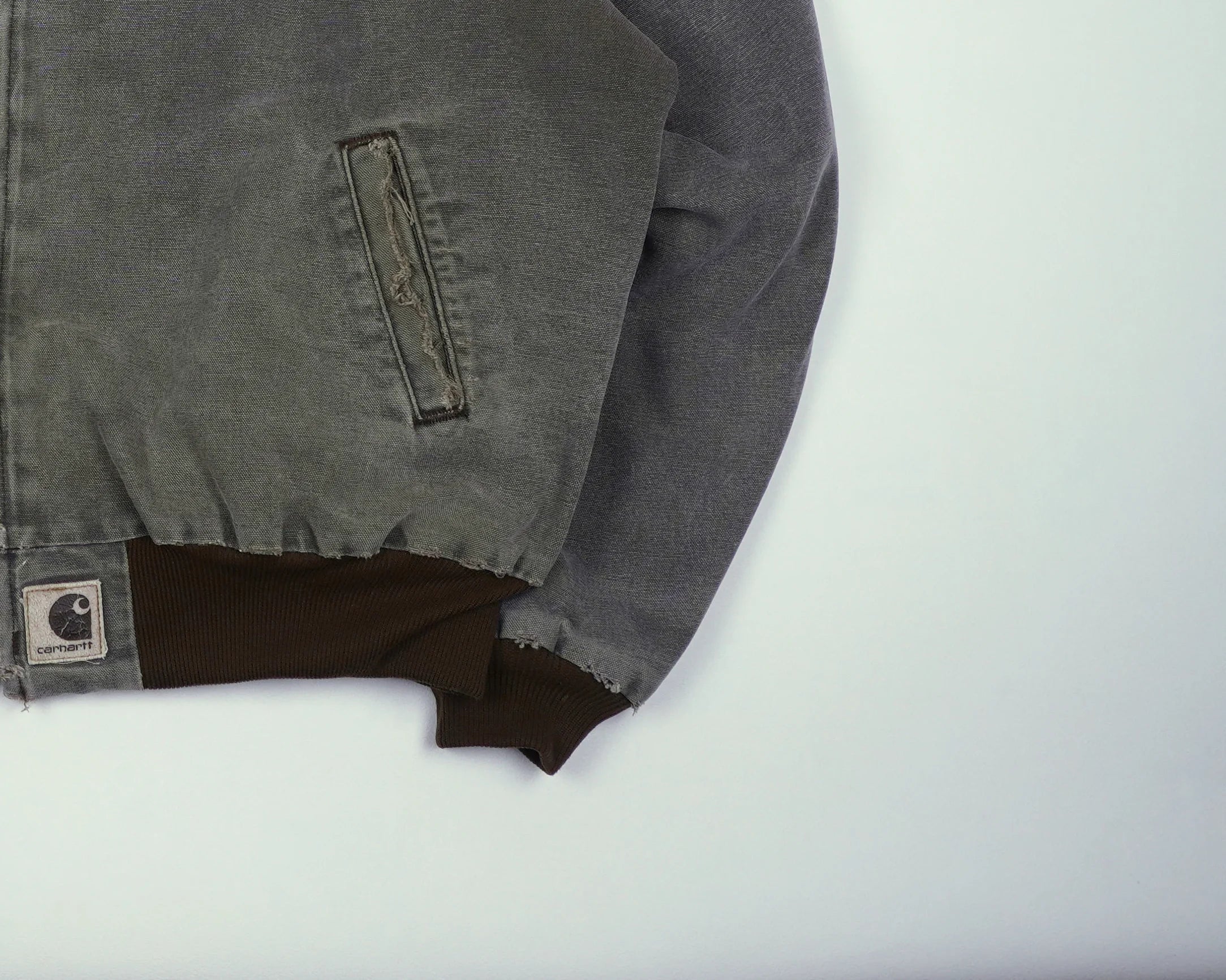 Carhartt Grey Santa Fe Bomber Jacket XL Cotton