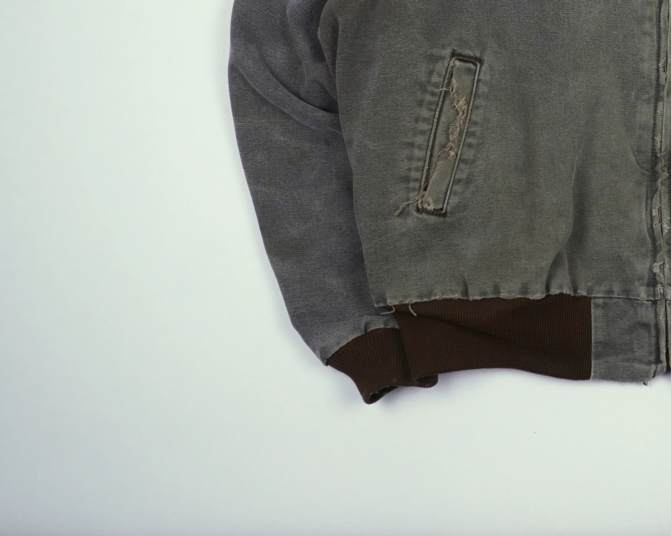 Carhartt Grey Santa Fe Bomber Jacket XL Cotton