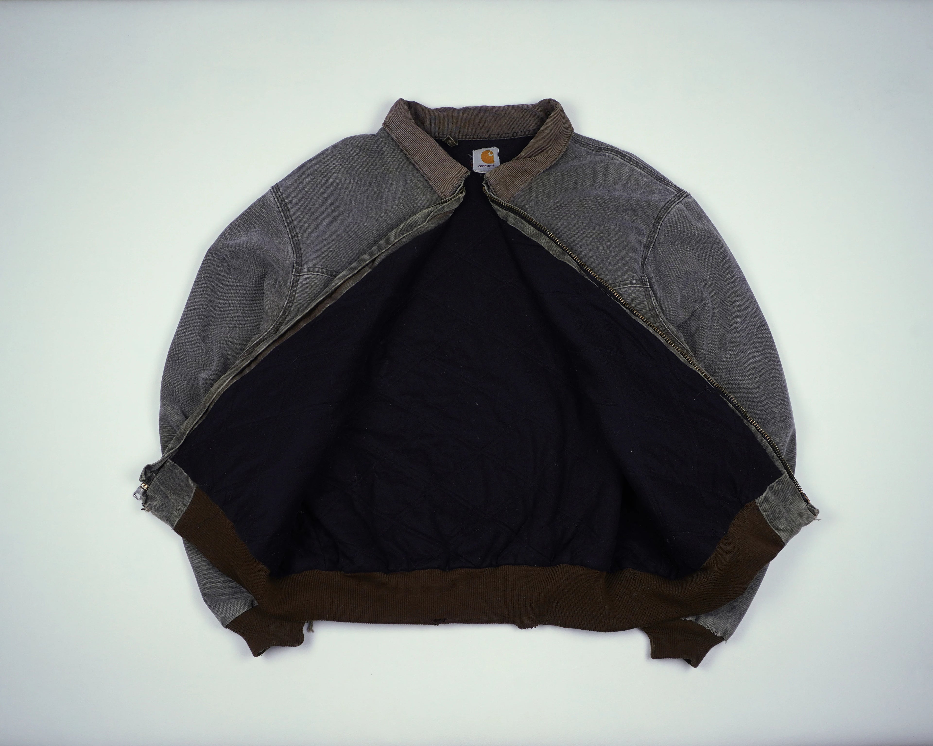 Carhartt Grey Santa Fe Bomber Jacket XL Cotton