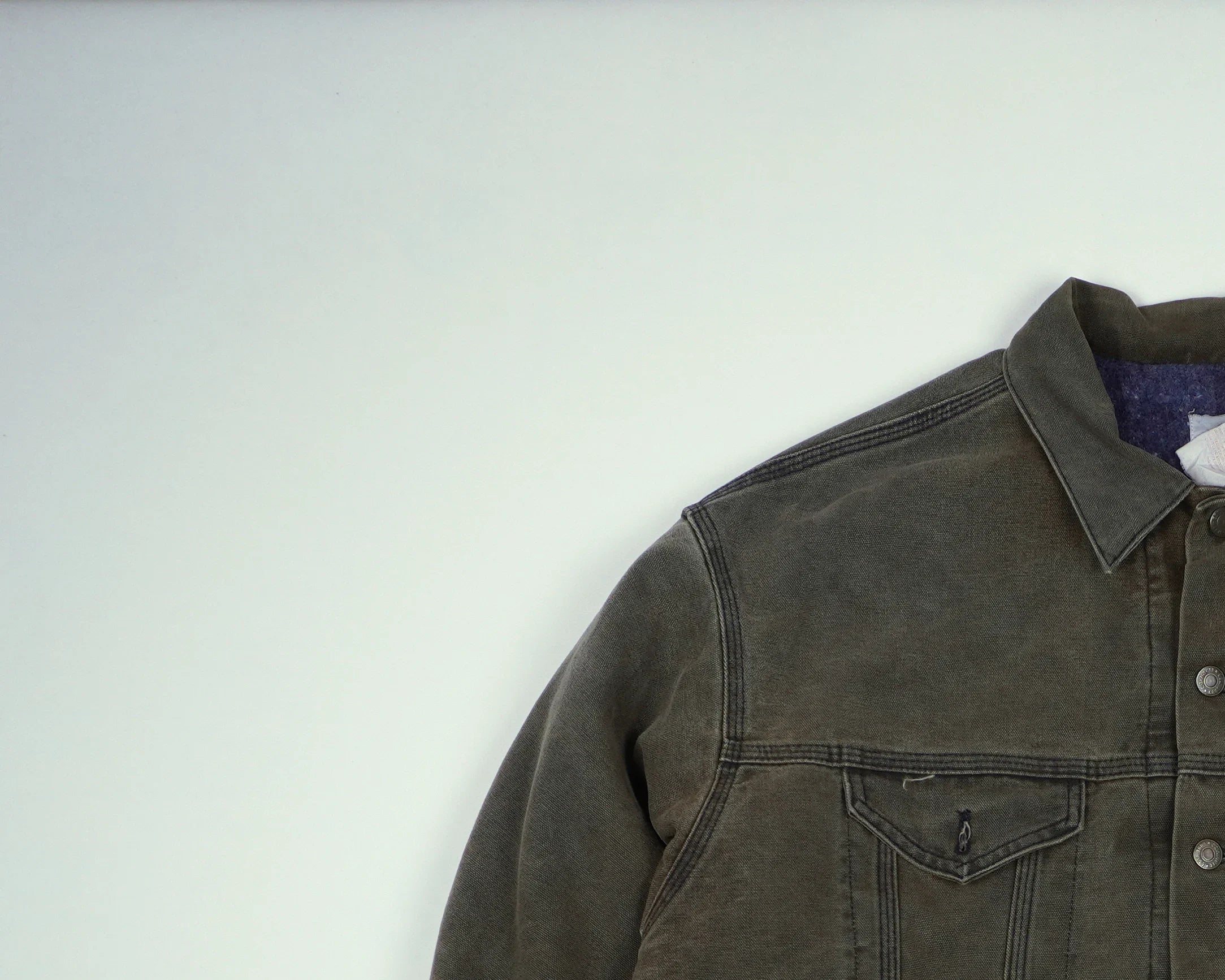 Carhartt Brown Trucker Detroit Jacket L Cotton