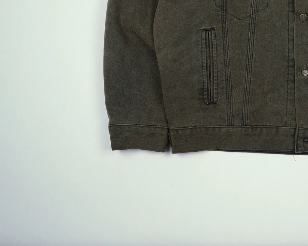 Carhartt Brown Trucker Detroit Jacket L Cotton