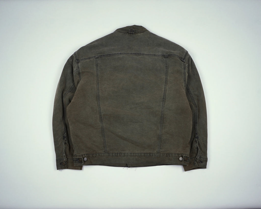 Carhartt Brown Trucker Detroit Jacket L Cotton