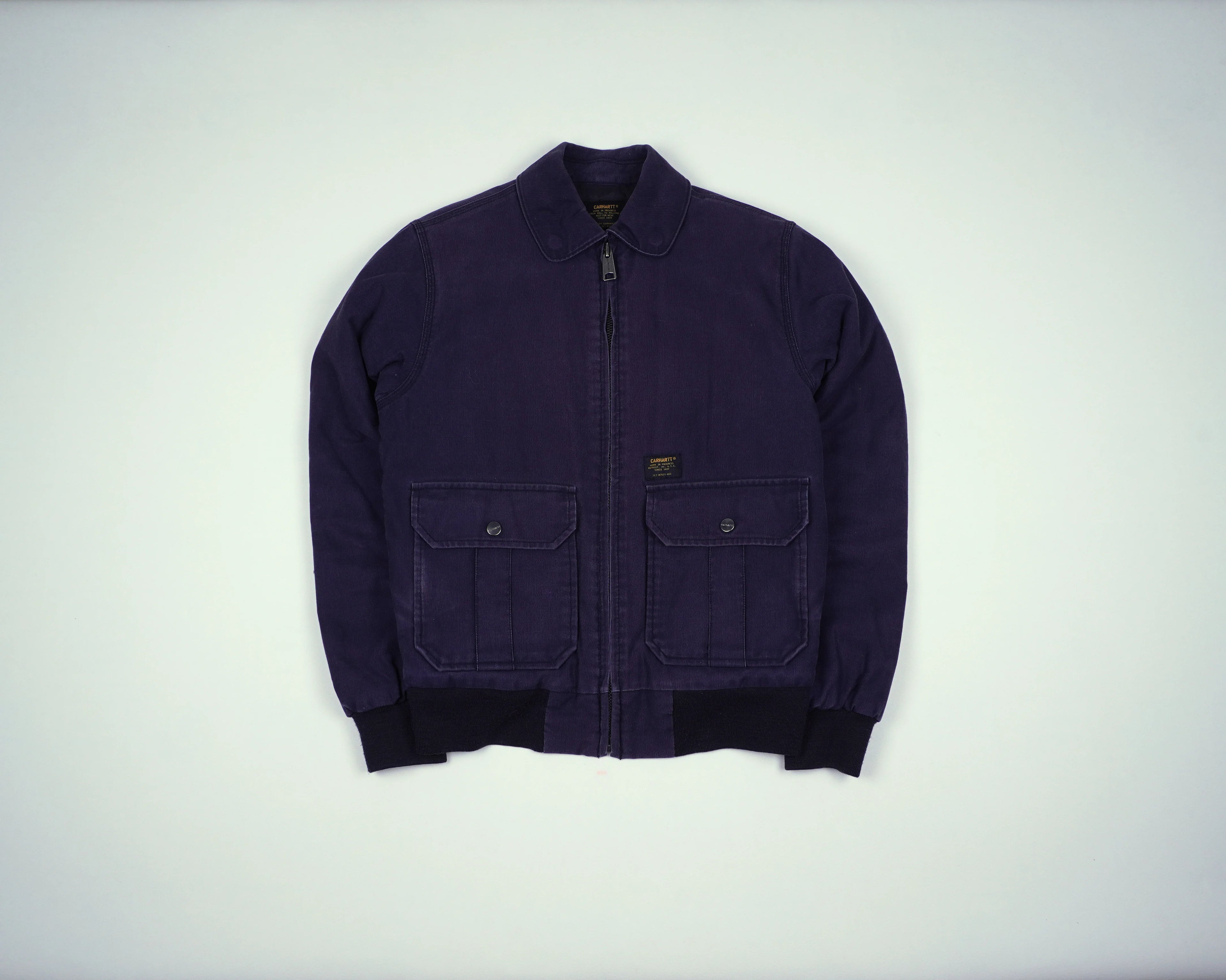 Carhartt Navy Pilot Bomber Jacket XS Cotton, Polyester