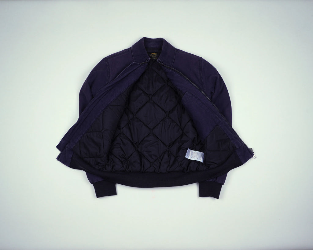 Carhartt Navy Pilot Bomber Jacket XS Cotton, Polyester