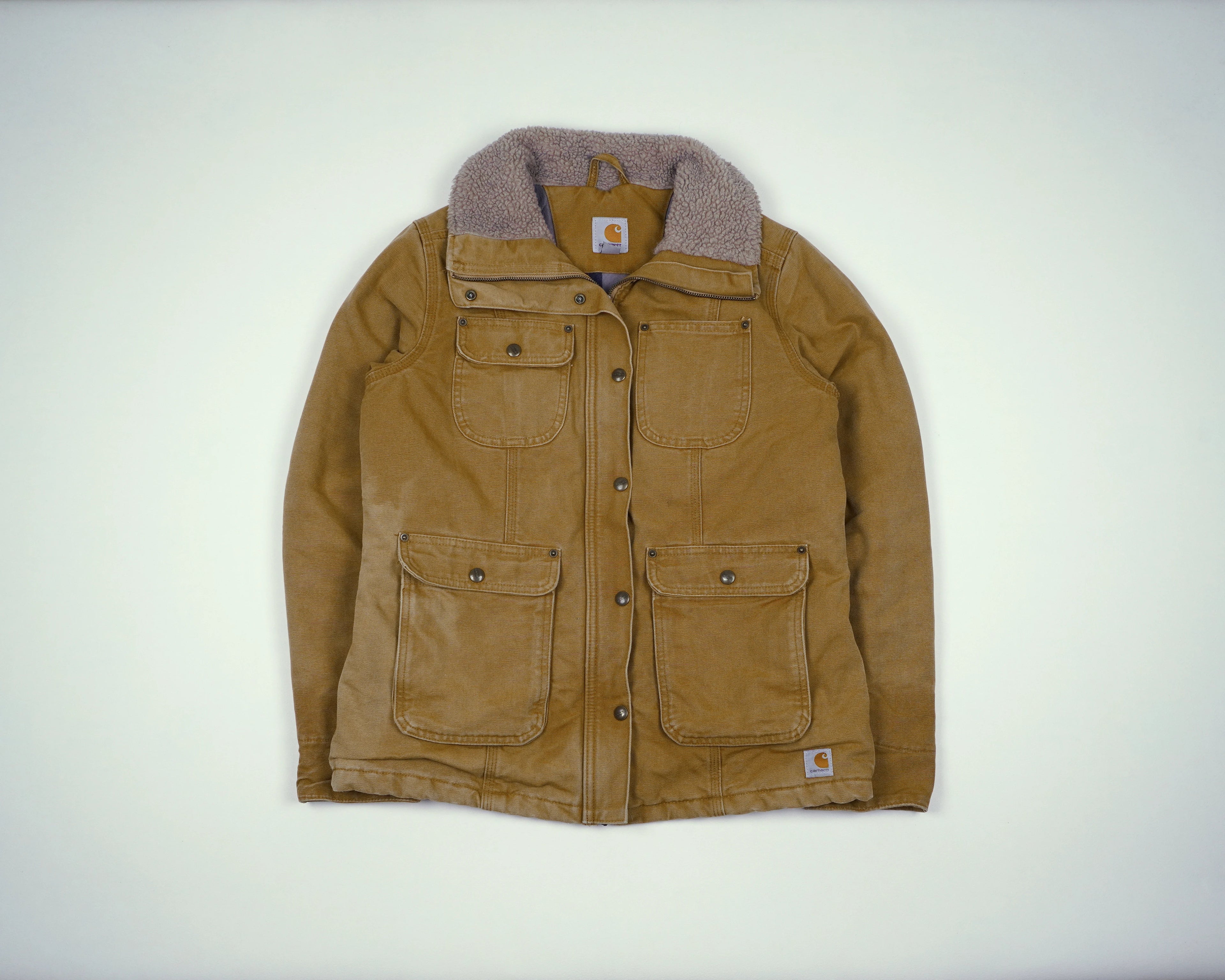 Carhartt Brown Sheep Wool Jacket S