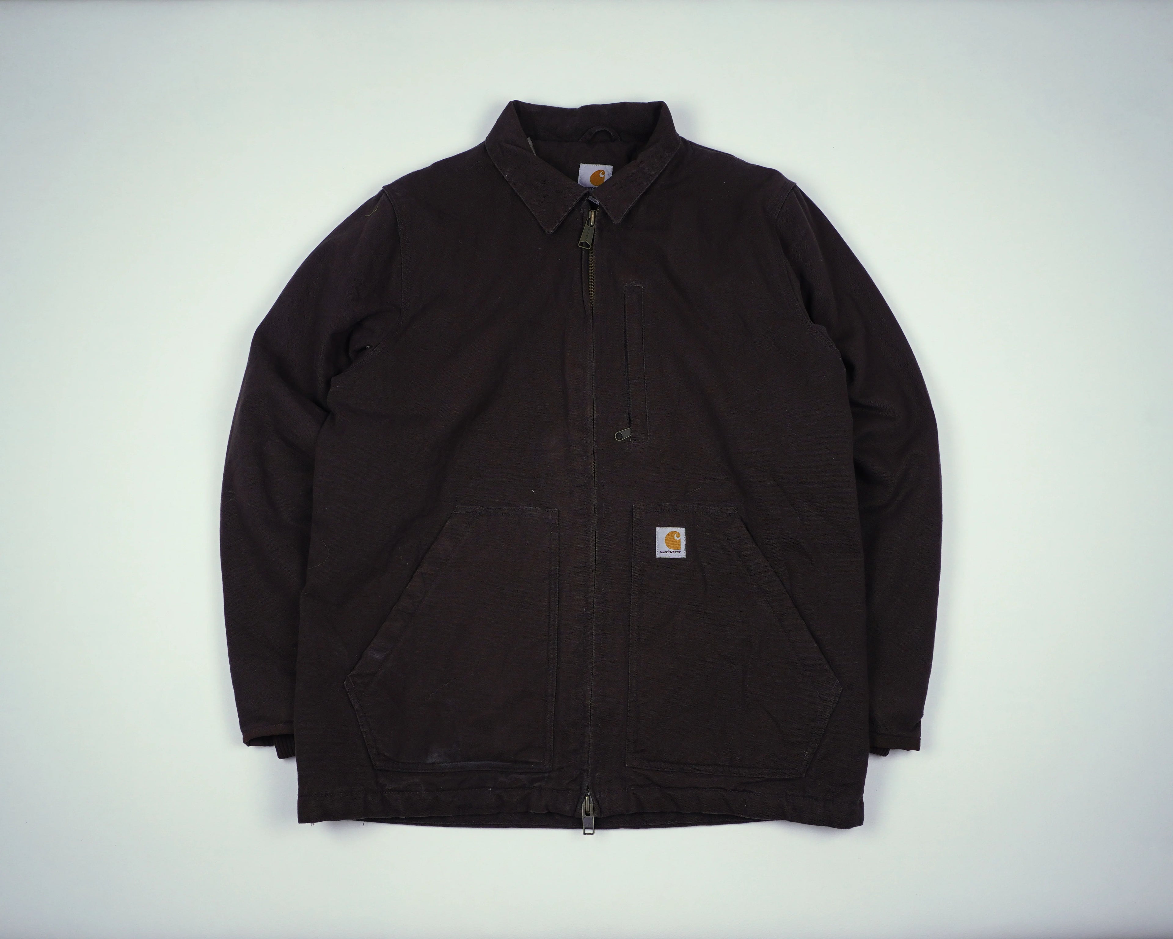 Carhartt Brown Field Jacket M Cotton, Polyester