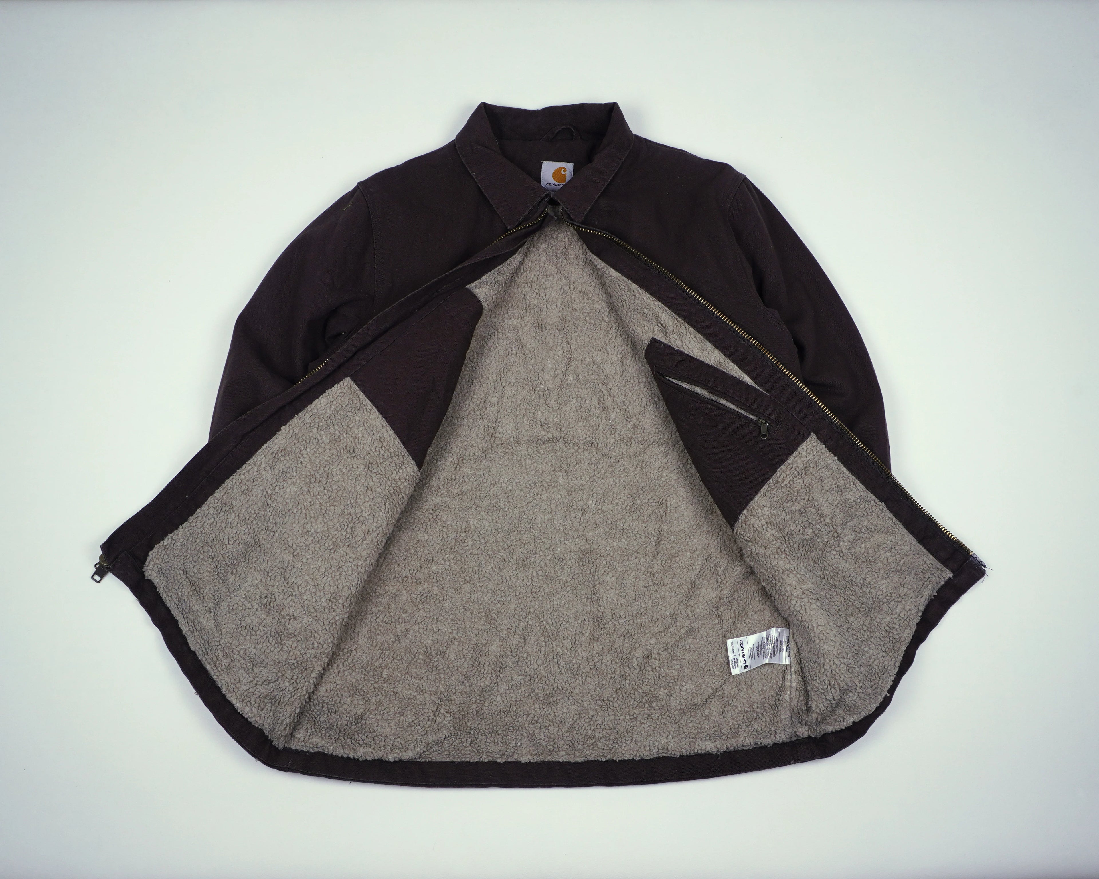 Carhartt Brown Field Jacket M Cotton, Polyester