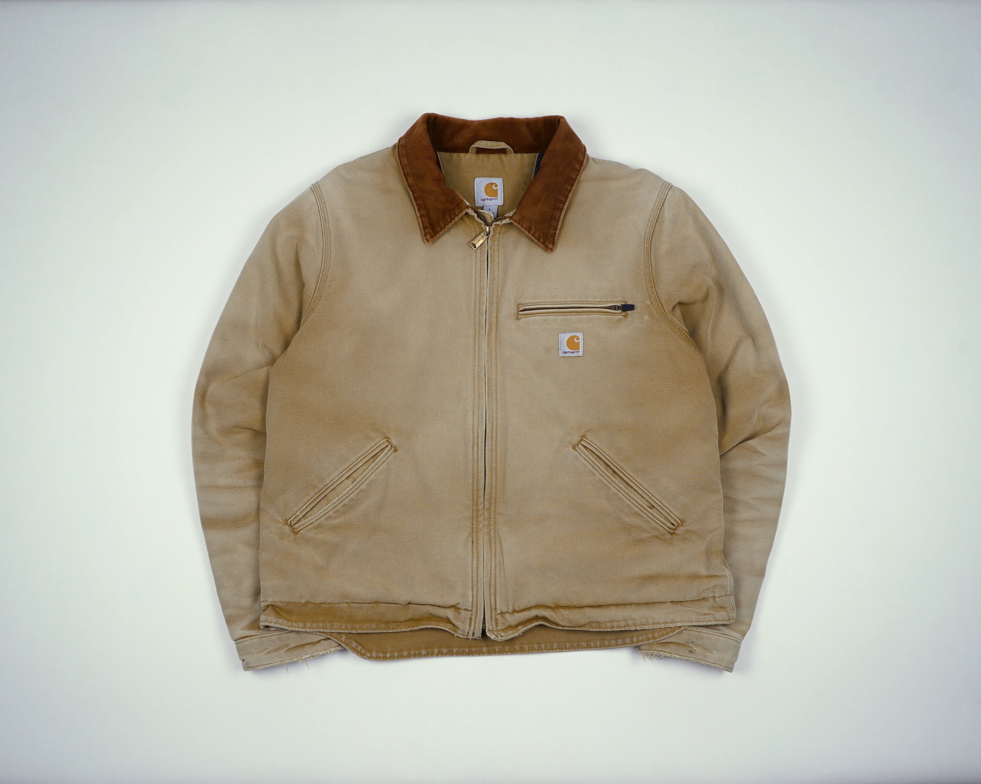 Carhartt Beige Detroit Jacket L Canvas