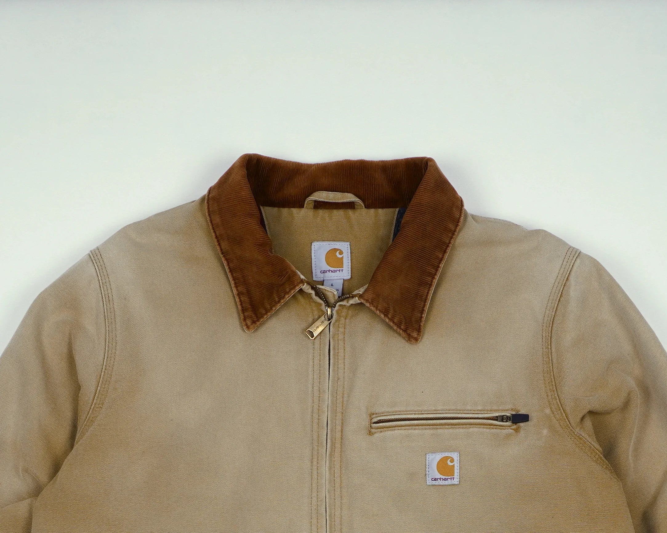 Carhartt Beige Detroit Jacket L Canvas