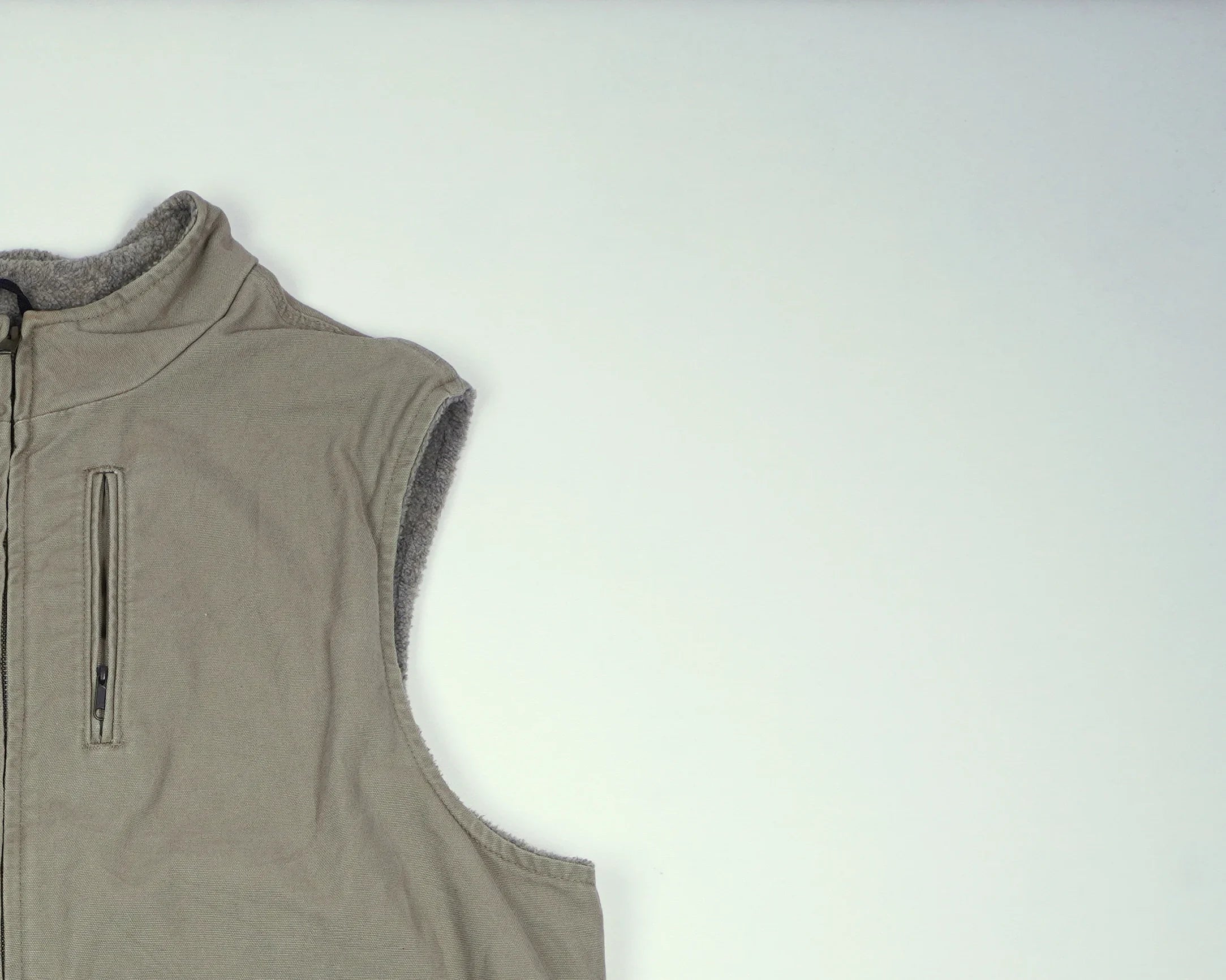 Carhartt Beige Vest XXL Cotton, Polyester