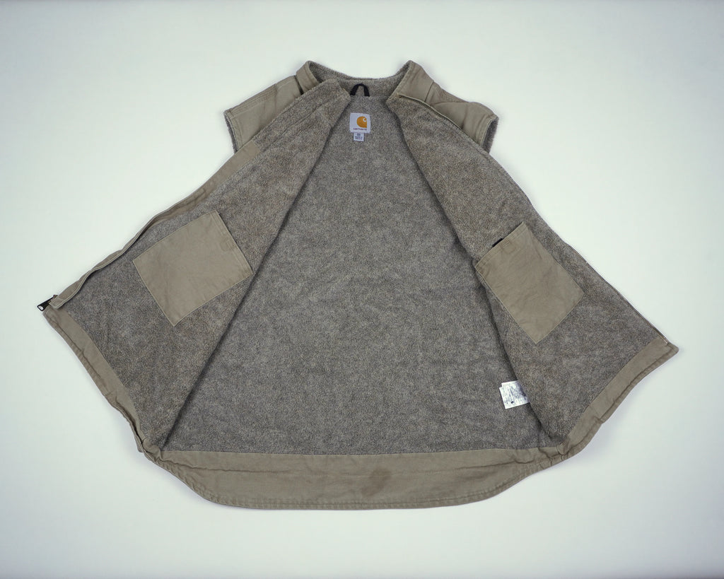 Carhartt Beige Vest XXL Cotton, Polyester