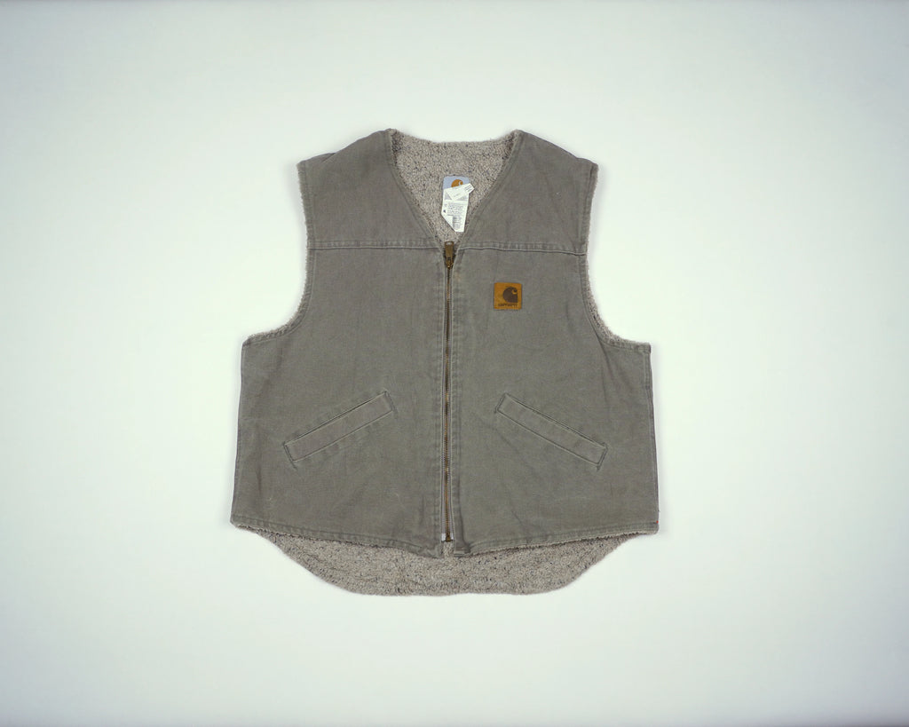 Carhartt Grey Vest S Cotton, Polyester