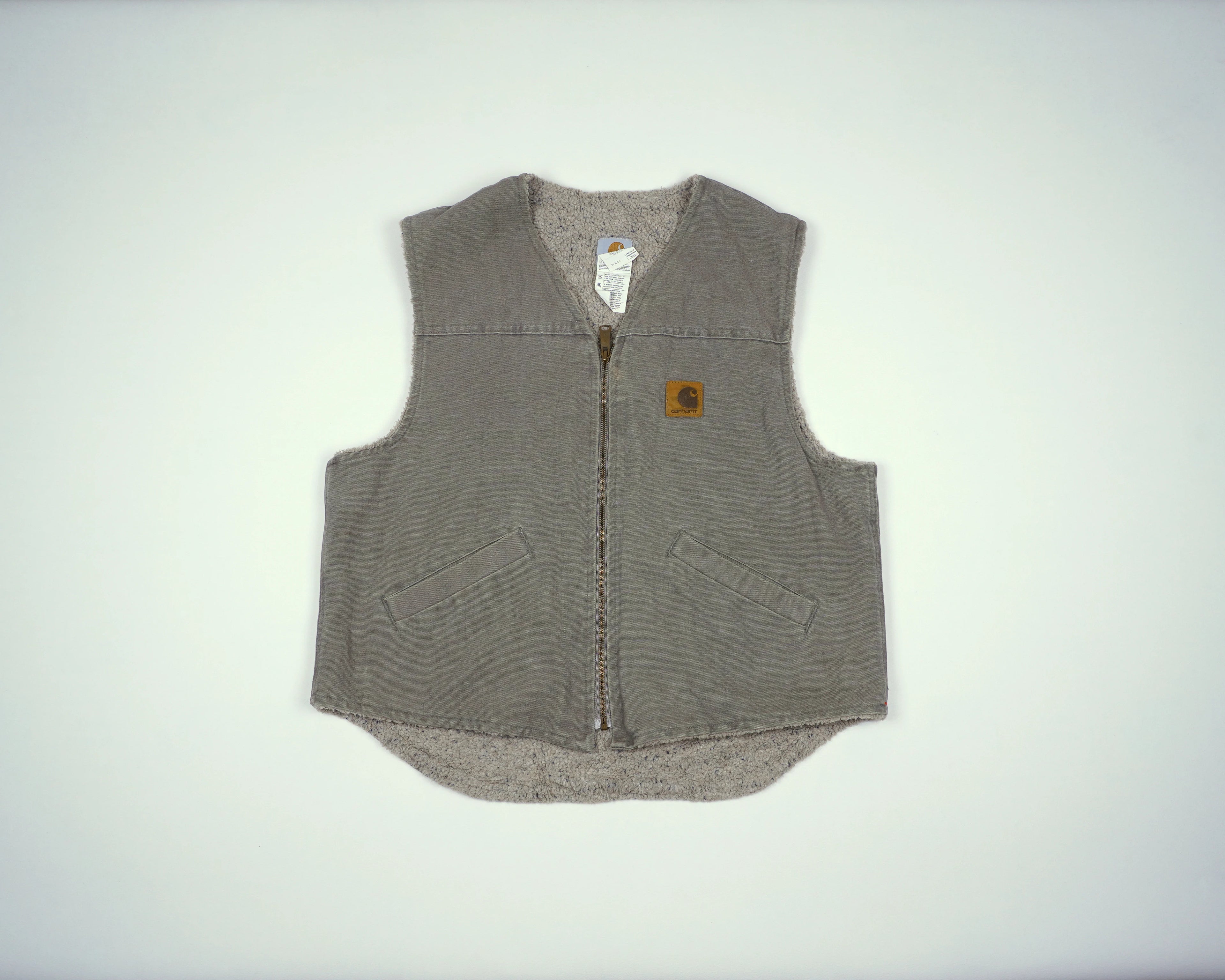 Carhartt Grey Vest S Cotton, Polyester