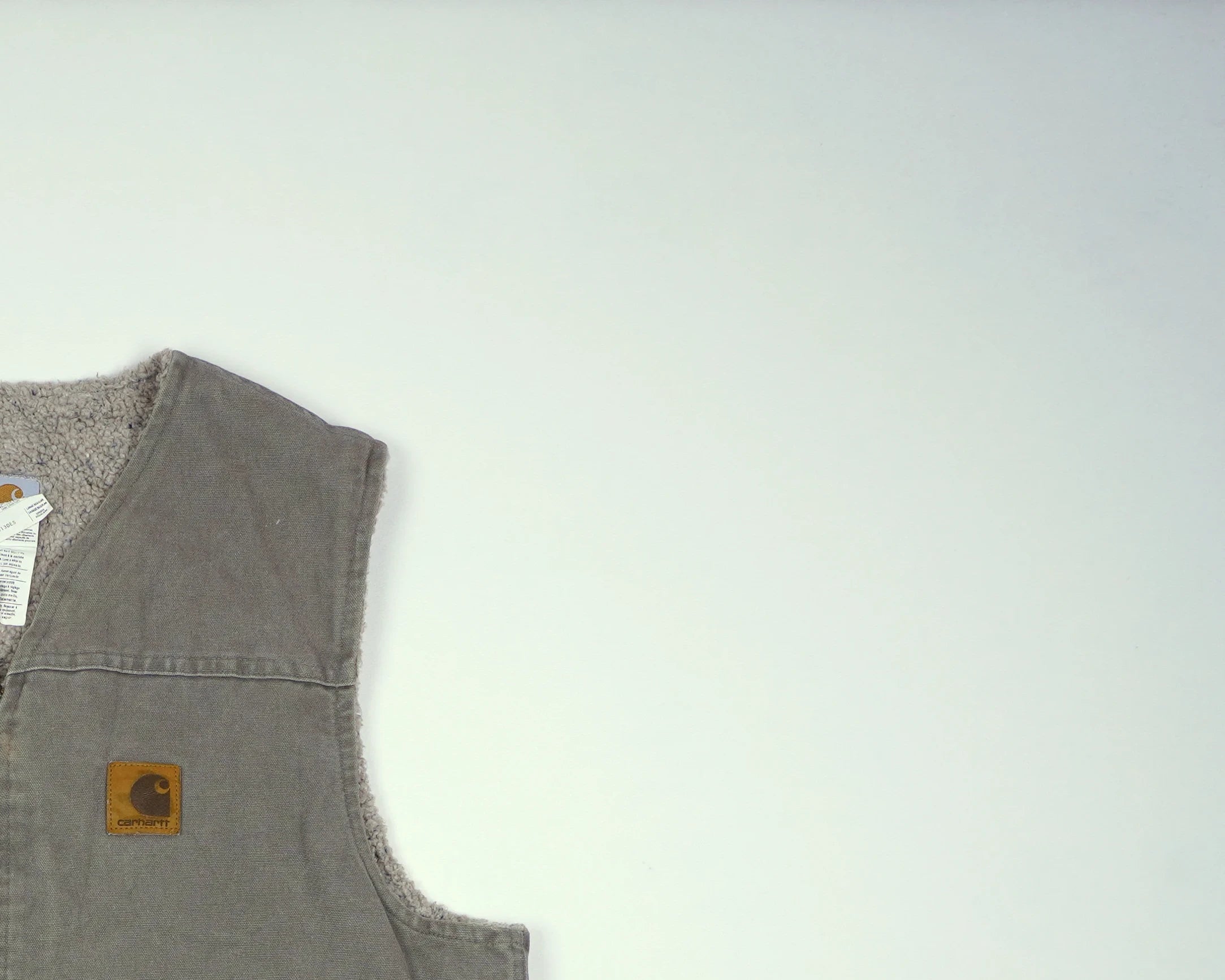 Carhartt Grey Vest S Cotton, Polyester