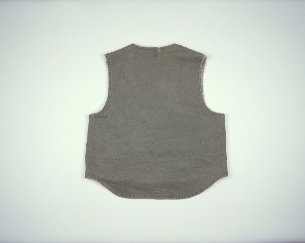 Carhartt Grey Vest S Cotton, Polyester