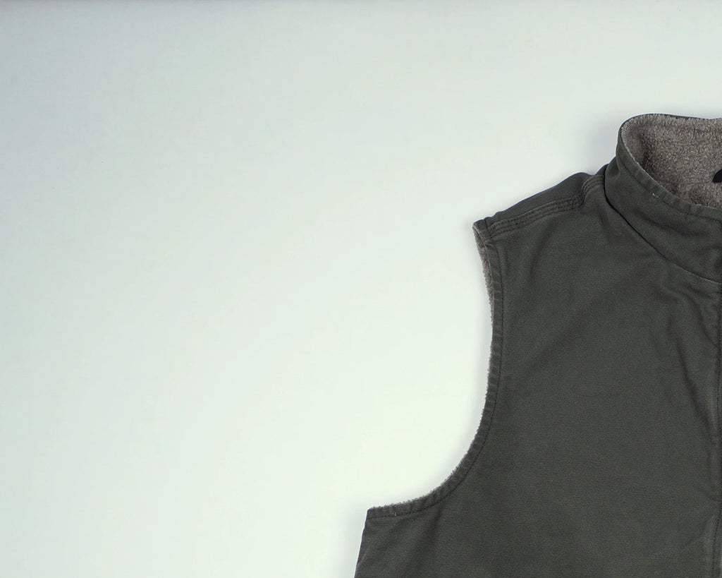 Carhartt Green Vest XL Canvas, Fleece