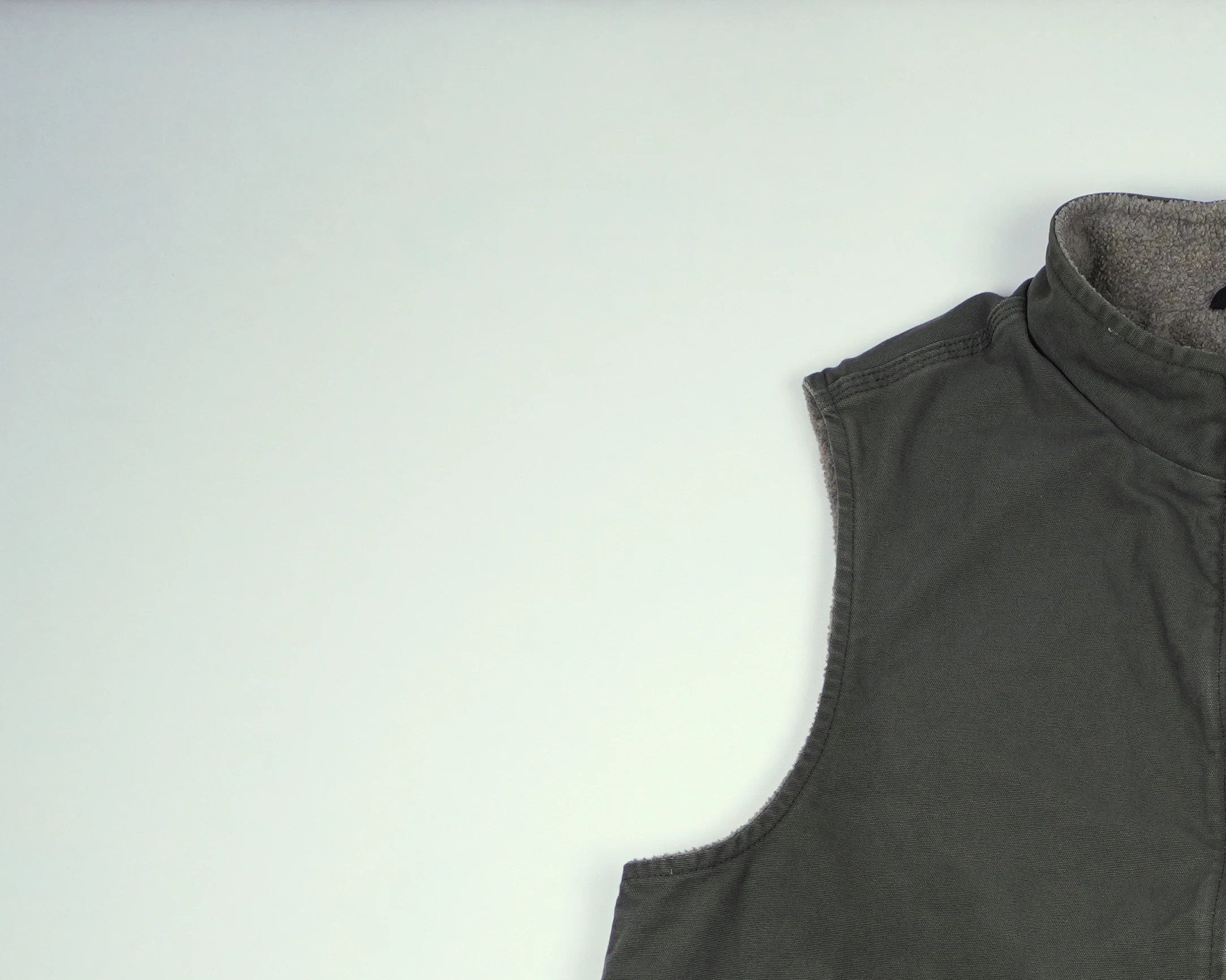 Carhartt Green Vest XL Canvas, Fleece