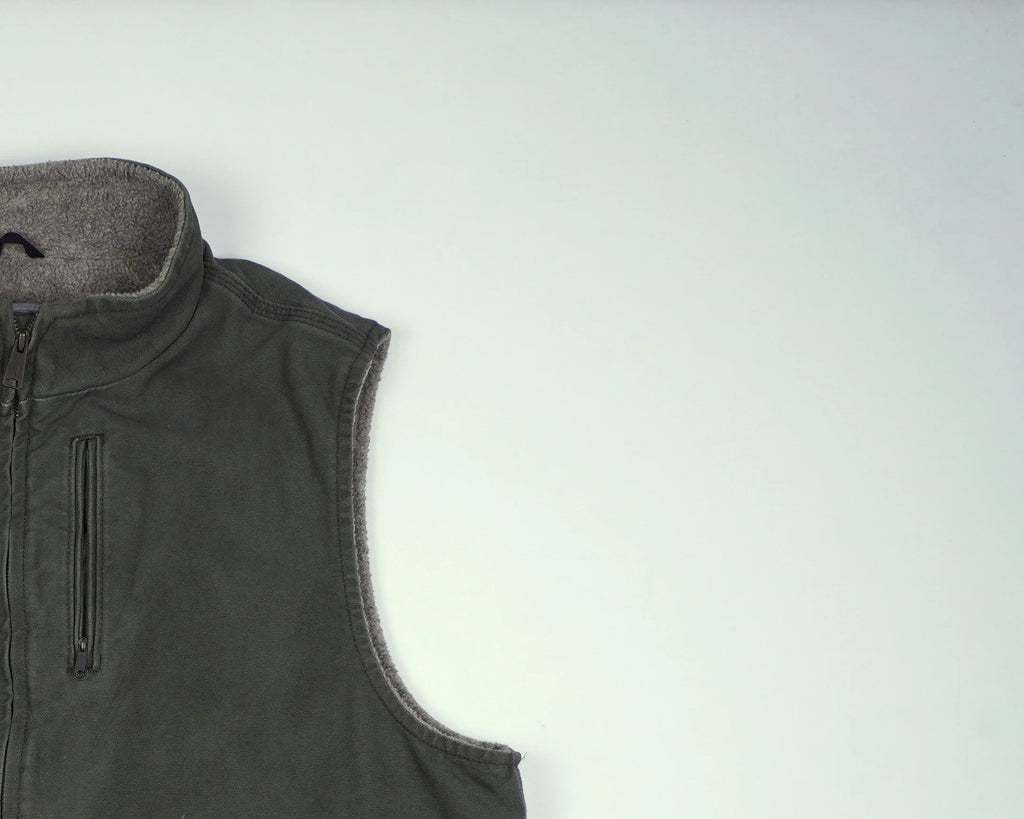 Carhartt Green Vest XL Canvas, Fleece