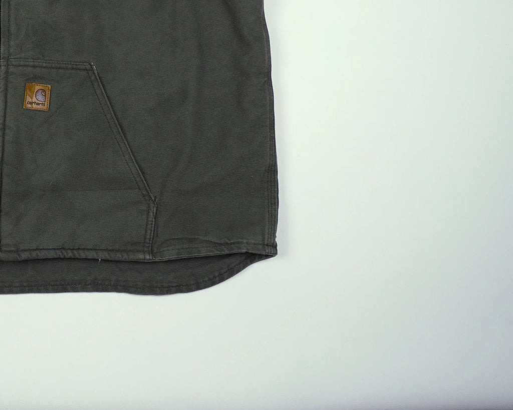 Carhartt Green Vest XL Canvas, Fleece