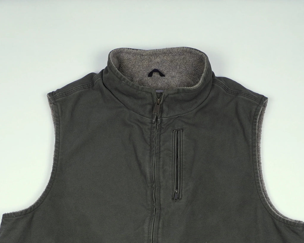 Carhartt Green Vest XL Canvas, Fleece