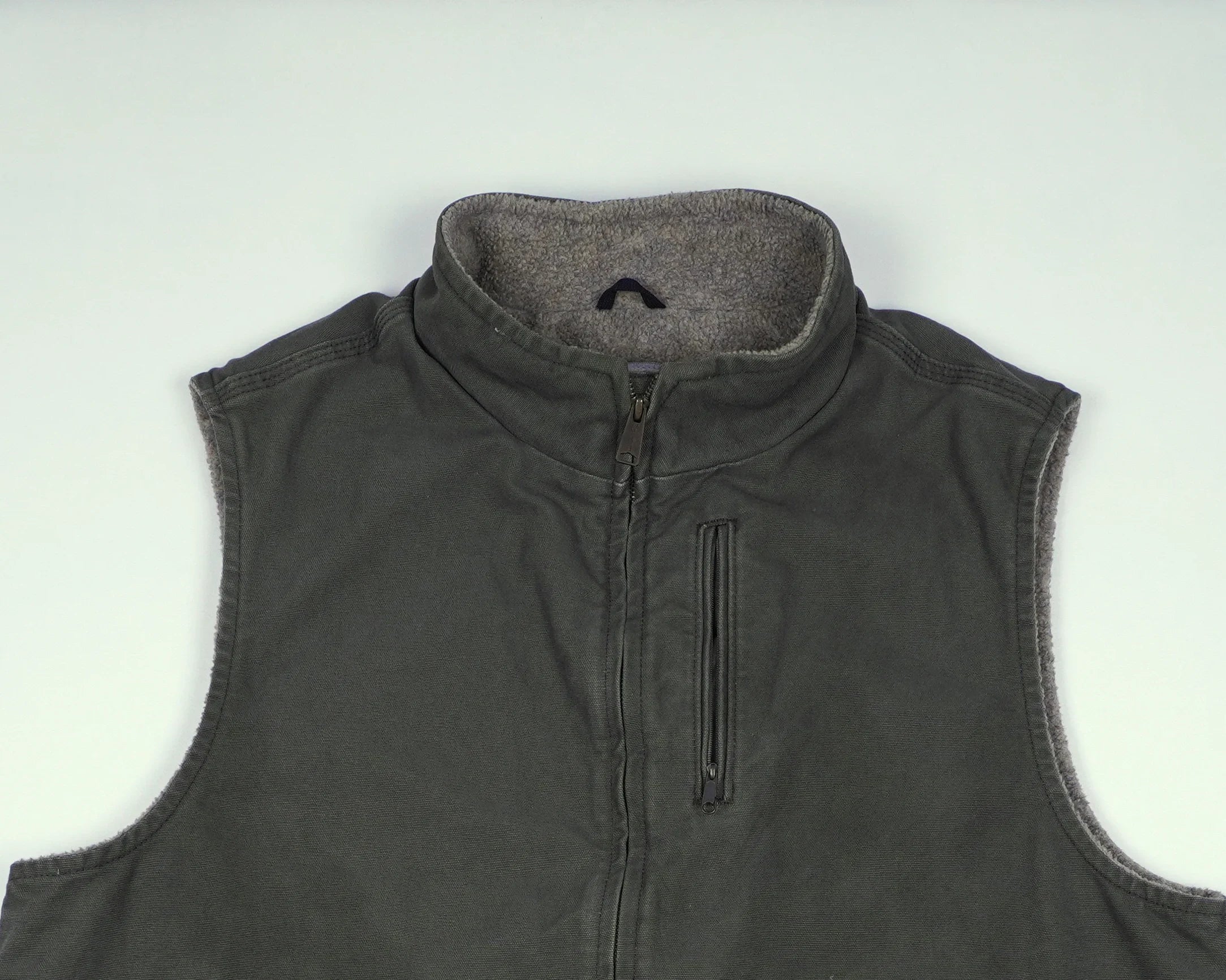Carhartt Green Vest XL Canvas, Fleece