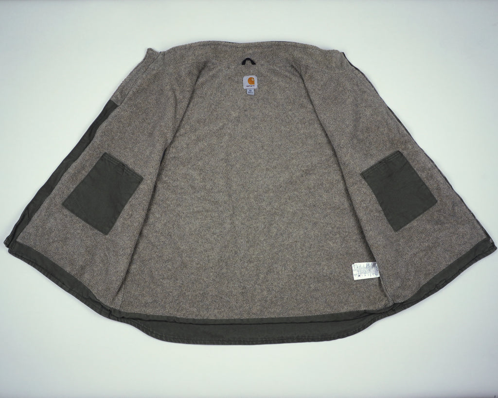 Carhartt Green Vest XL Canvas, Fleece