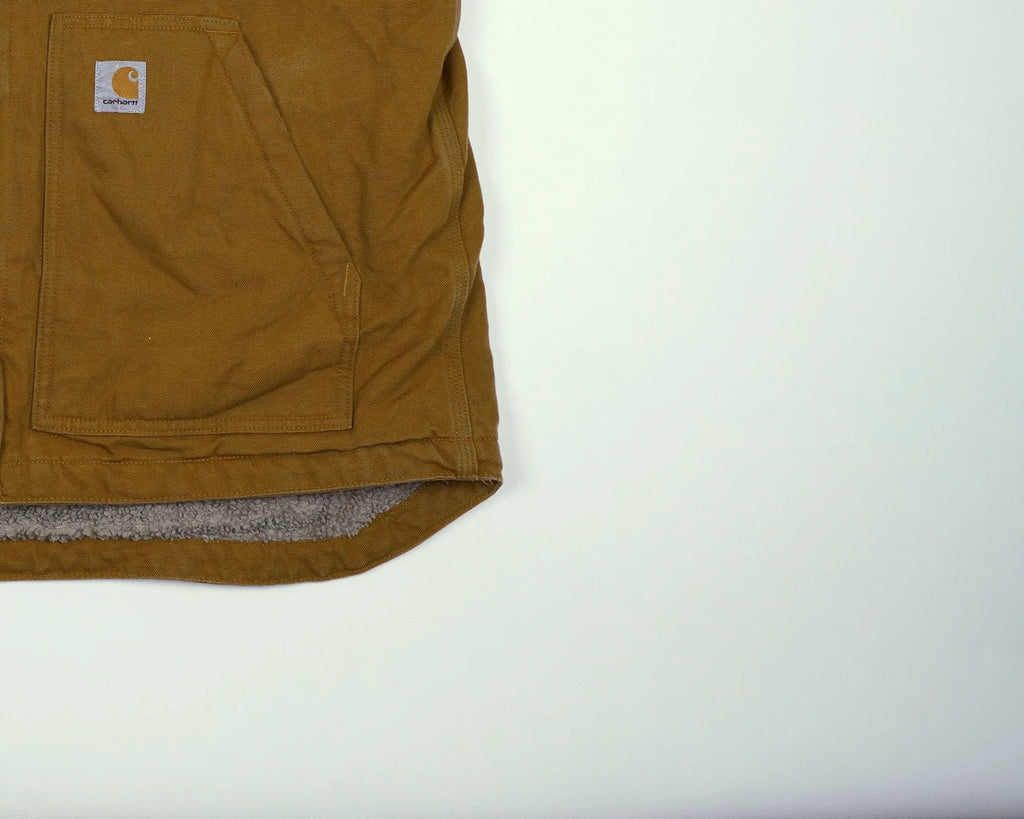 Carhartt Brown Vest L Canvas, Sherpa