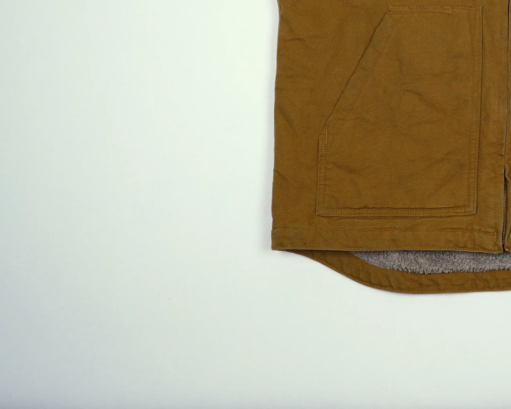 Carhartt Brown Vest L Canvas, Sherpa