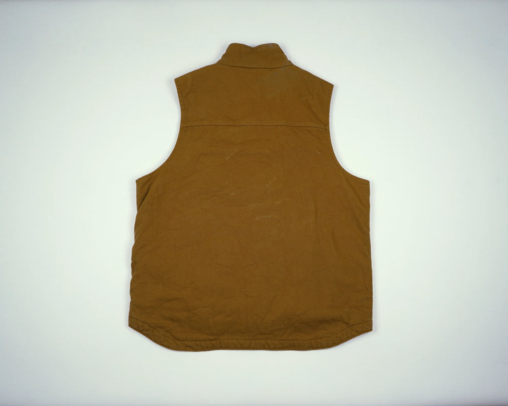 Carhartt Brown Vest L Canvas, Sherpa