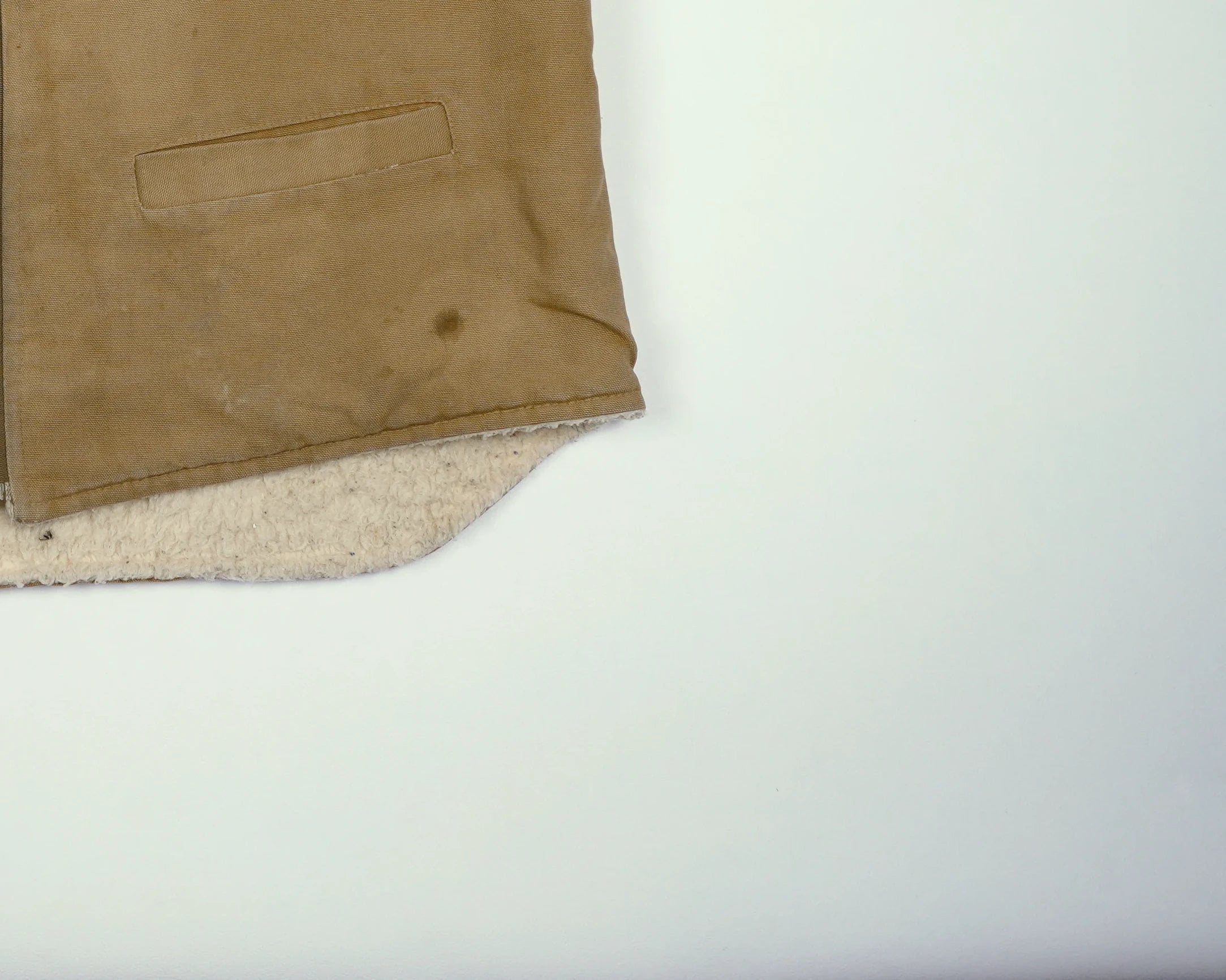 Carhartt Brown Vest L Canvas, Sherpa