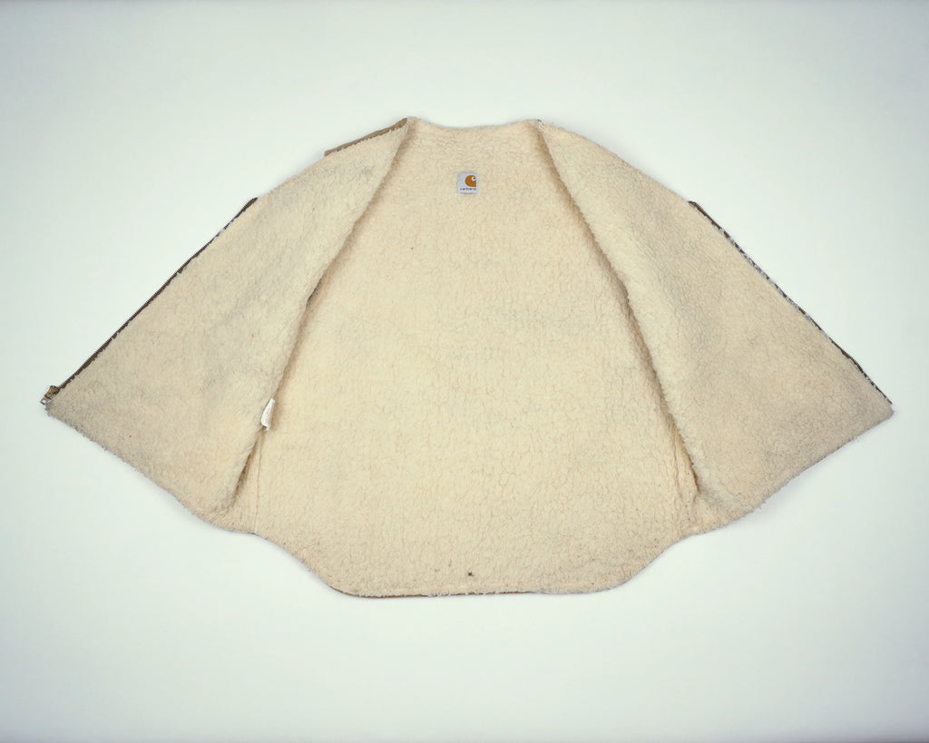 Carhartt Brown Vest L Canvas, Sherpa