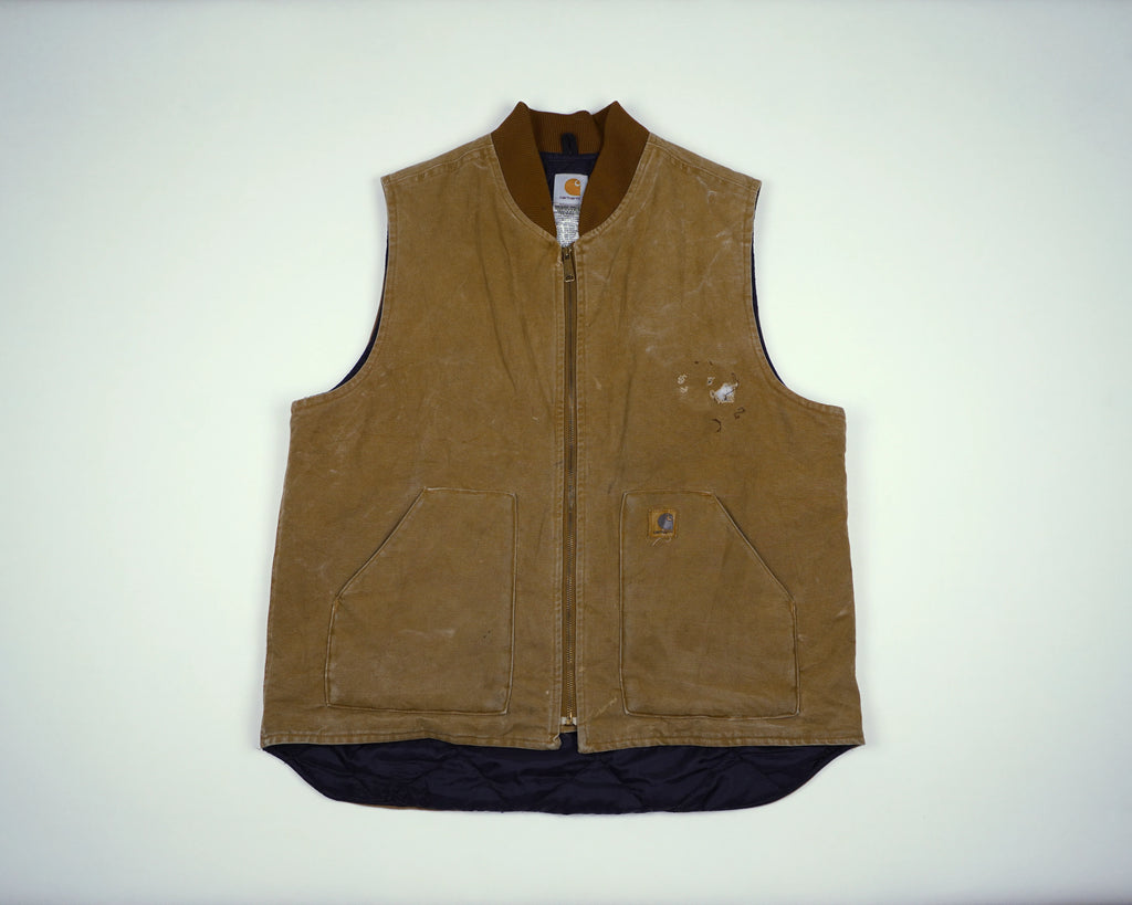 Carhartt Brown Vest XL Canvas, Polyester