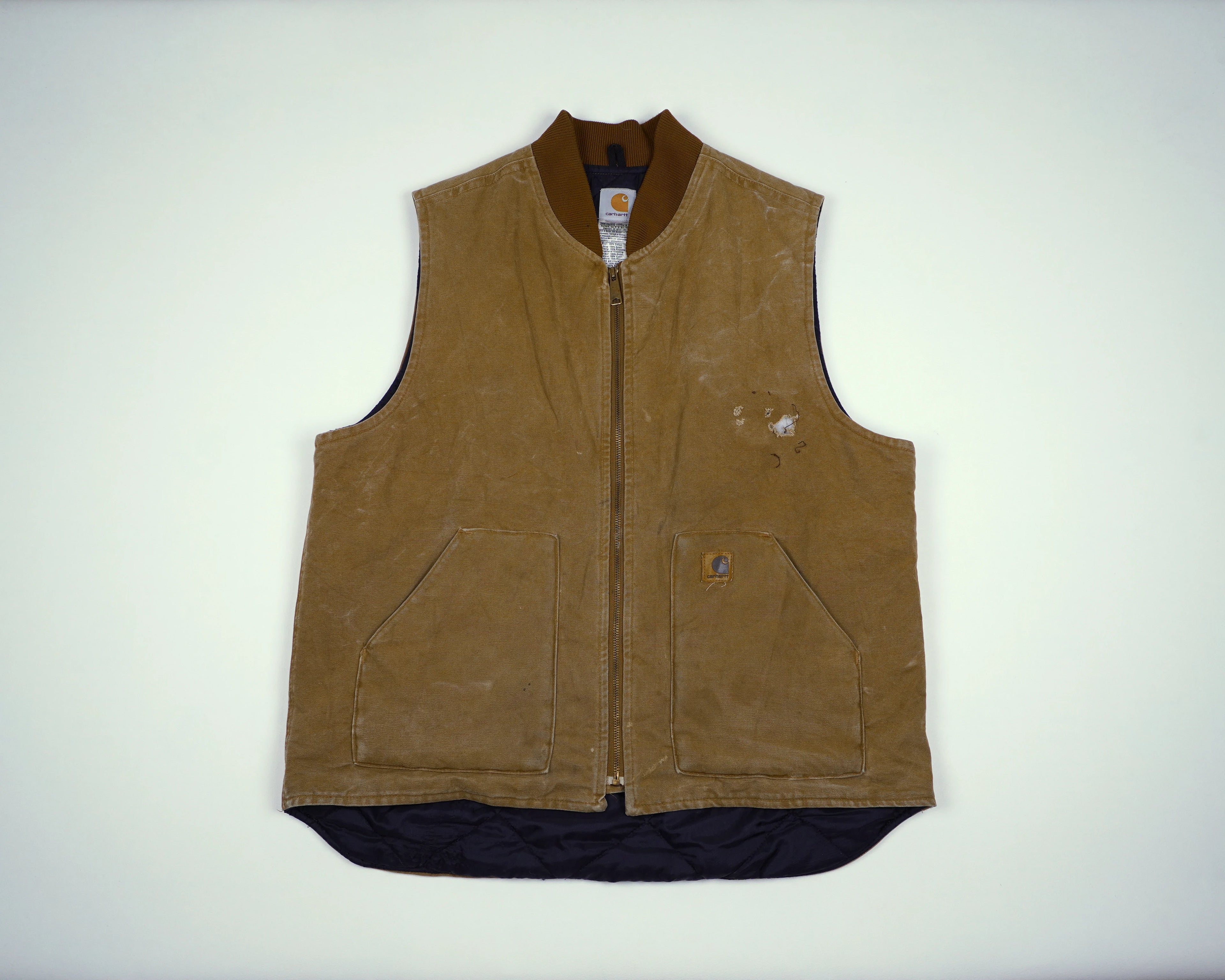 Carhartt Brown Vest XL Canvas, Polyester