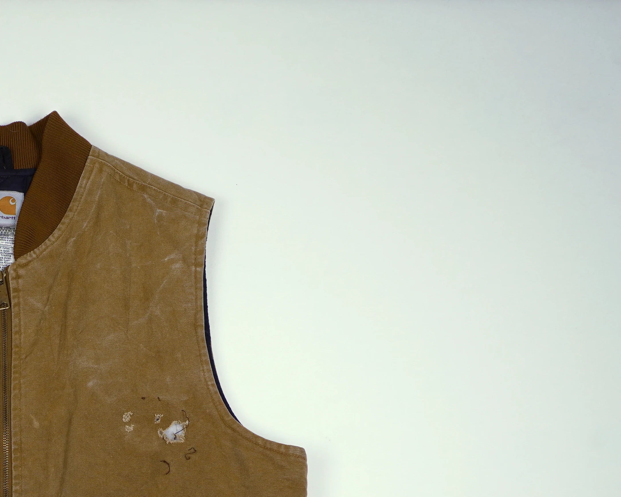 Carhartt Brown Vest XL Canvas, Polyester