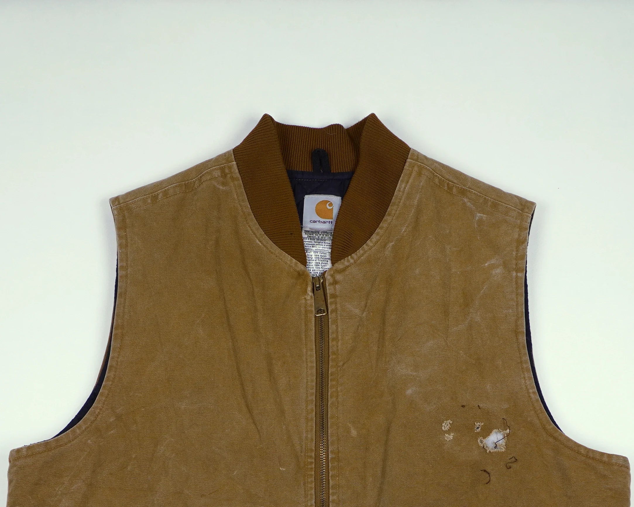 Carhartt Brown Vest XL Canvas, Polyester