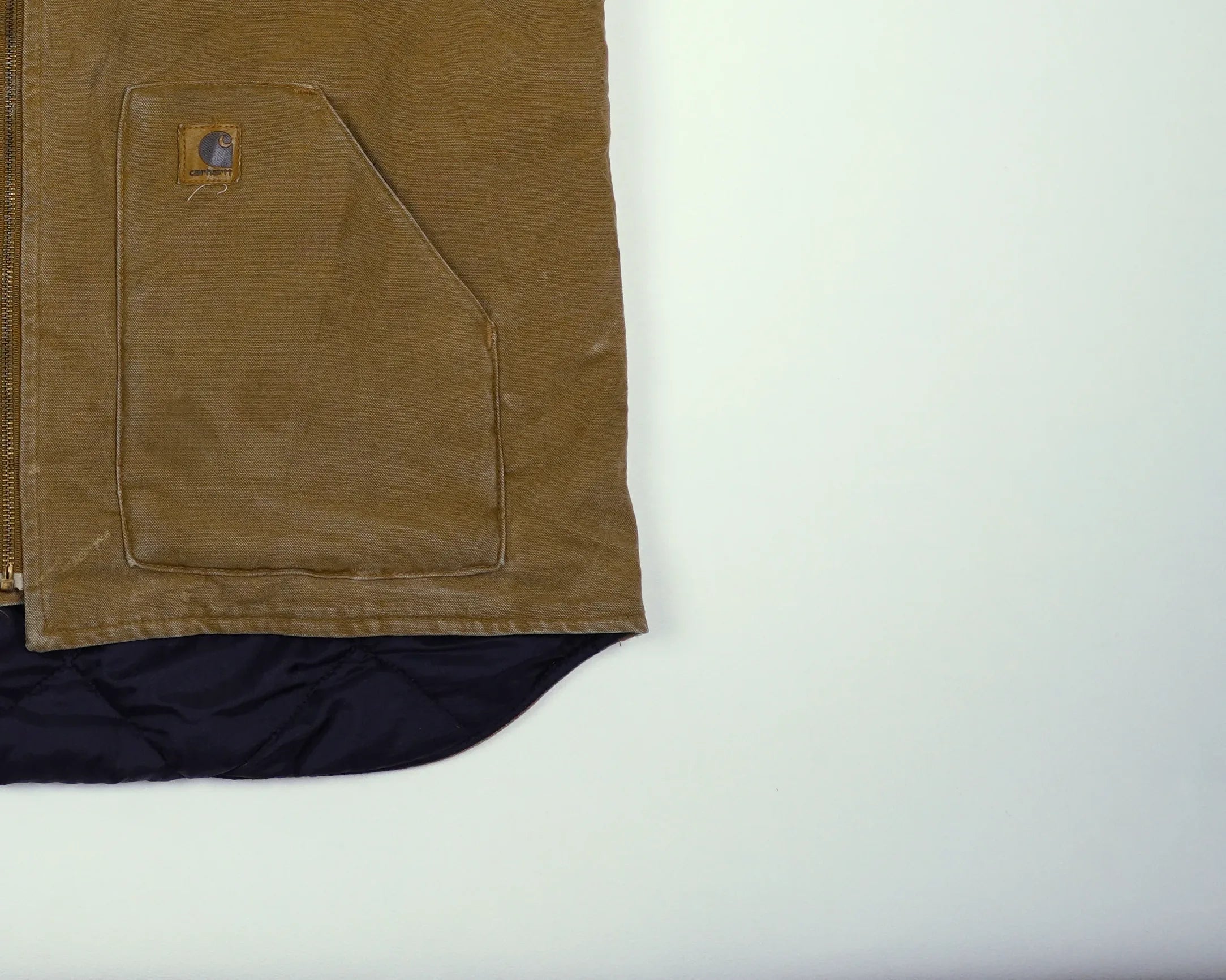 Carhartt Brown Vest XL Canvas, Polyester