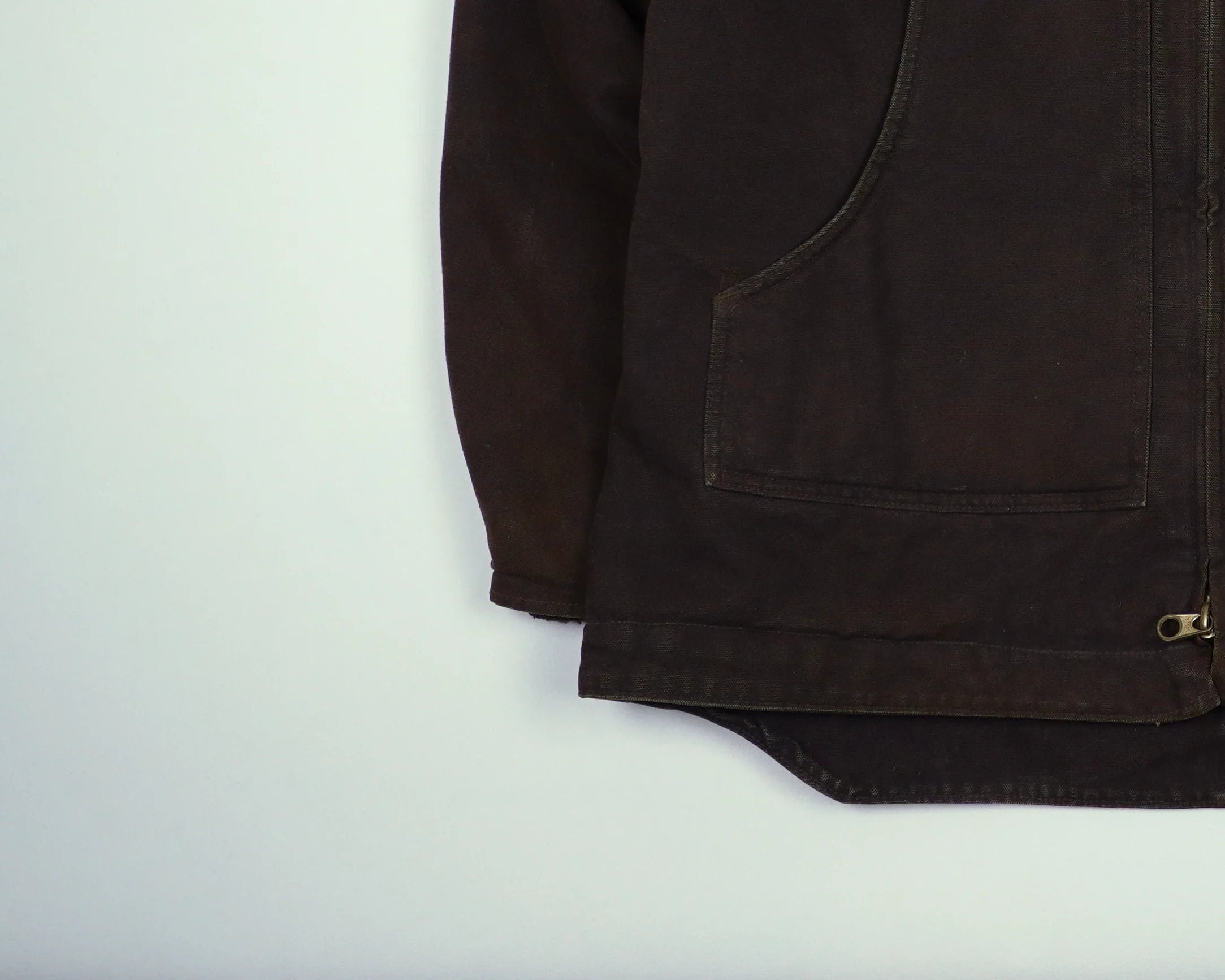 Carhartt Brown Ridge Coat L Canvas, Cotton