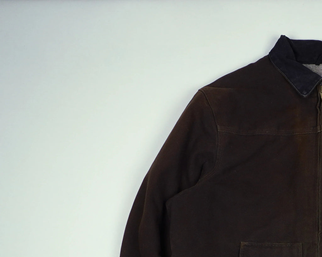 Carhartt Brown Ridge Coat L Canvas, Cotton