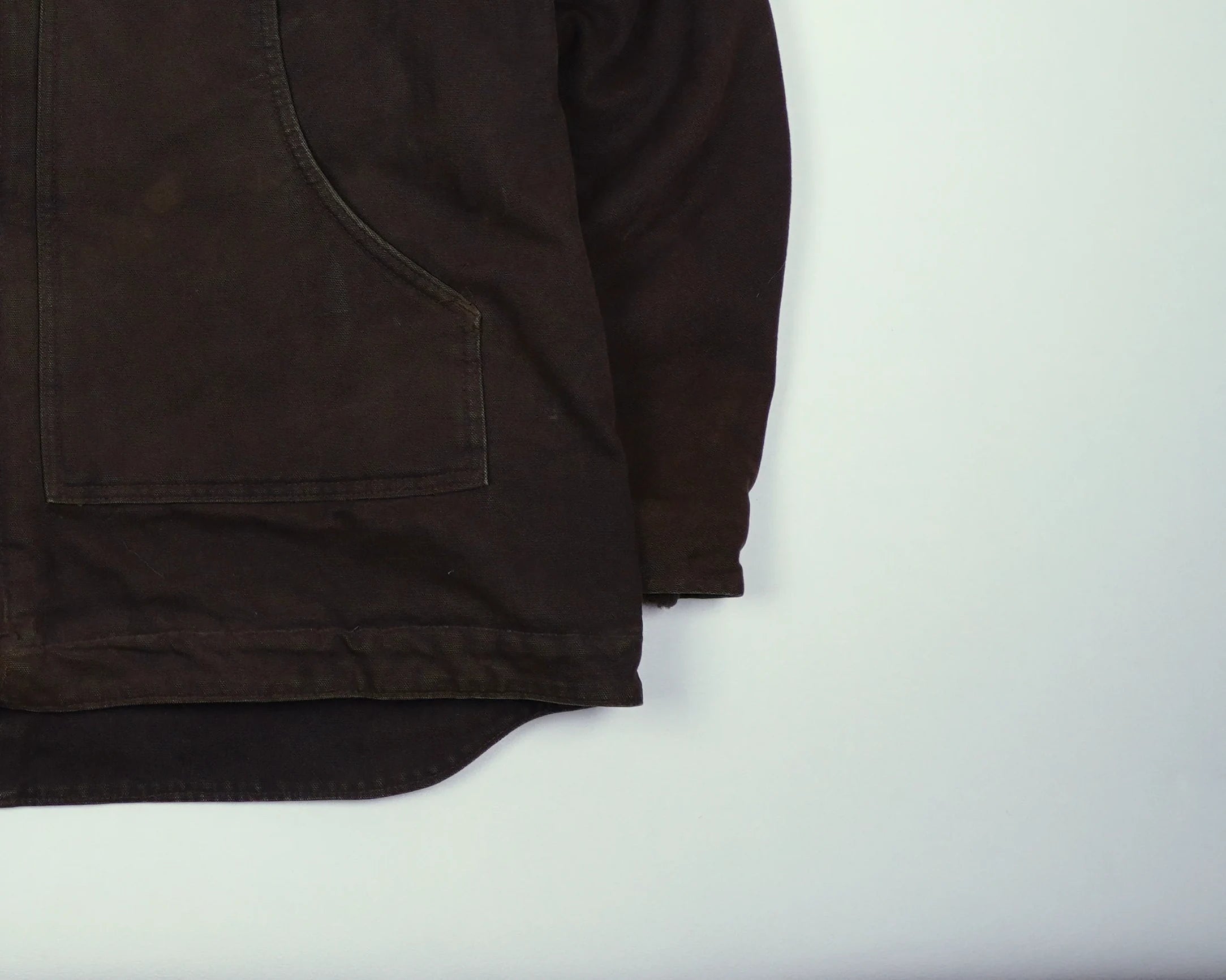 Carhartt Brown Ridge Coat L Canvas, Cotton