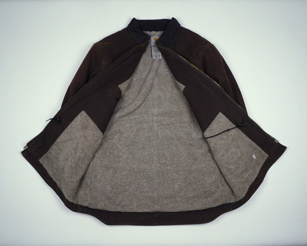 Carhartt Brown Ridge Coat L Canvas, Cotton