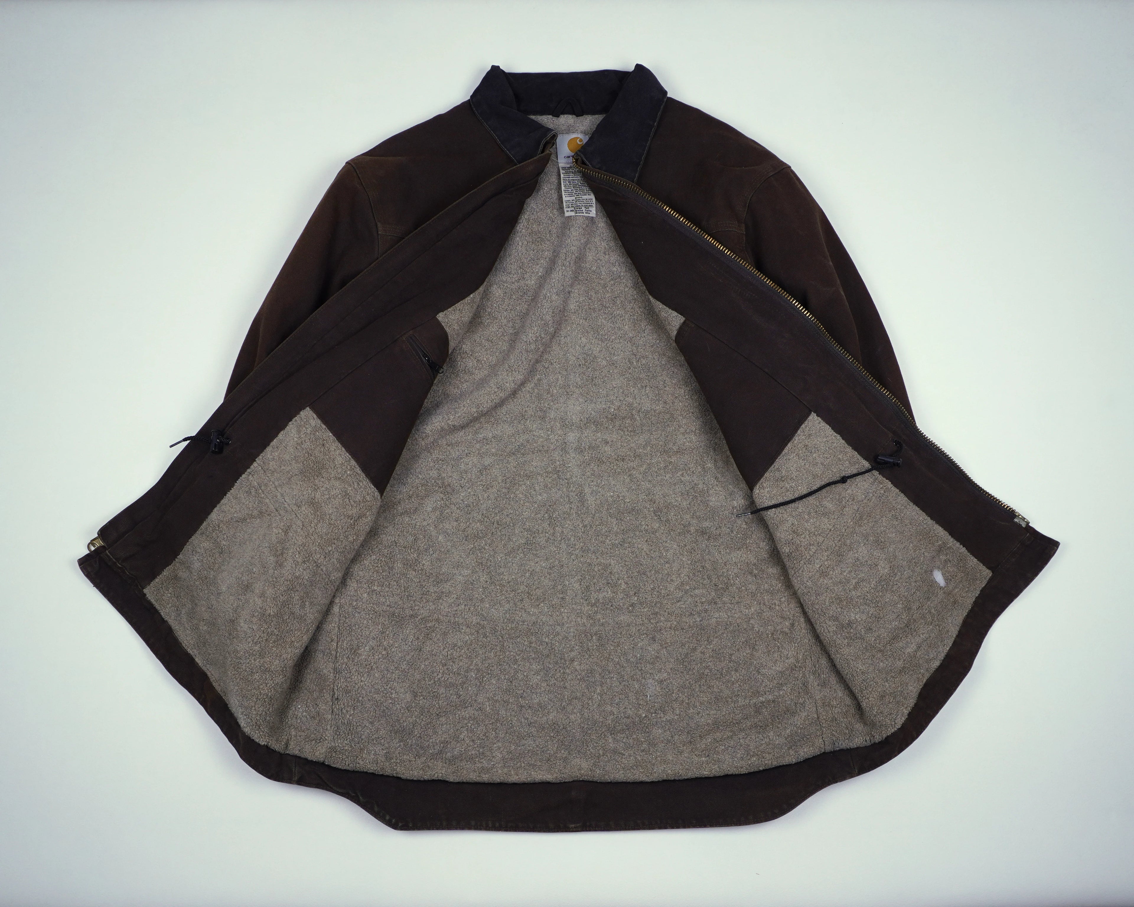 Carhartt Brown Ridge Coat L Canvas, Cotton