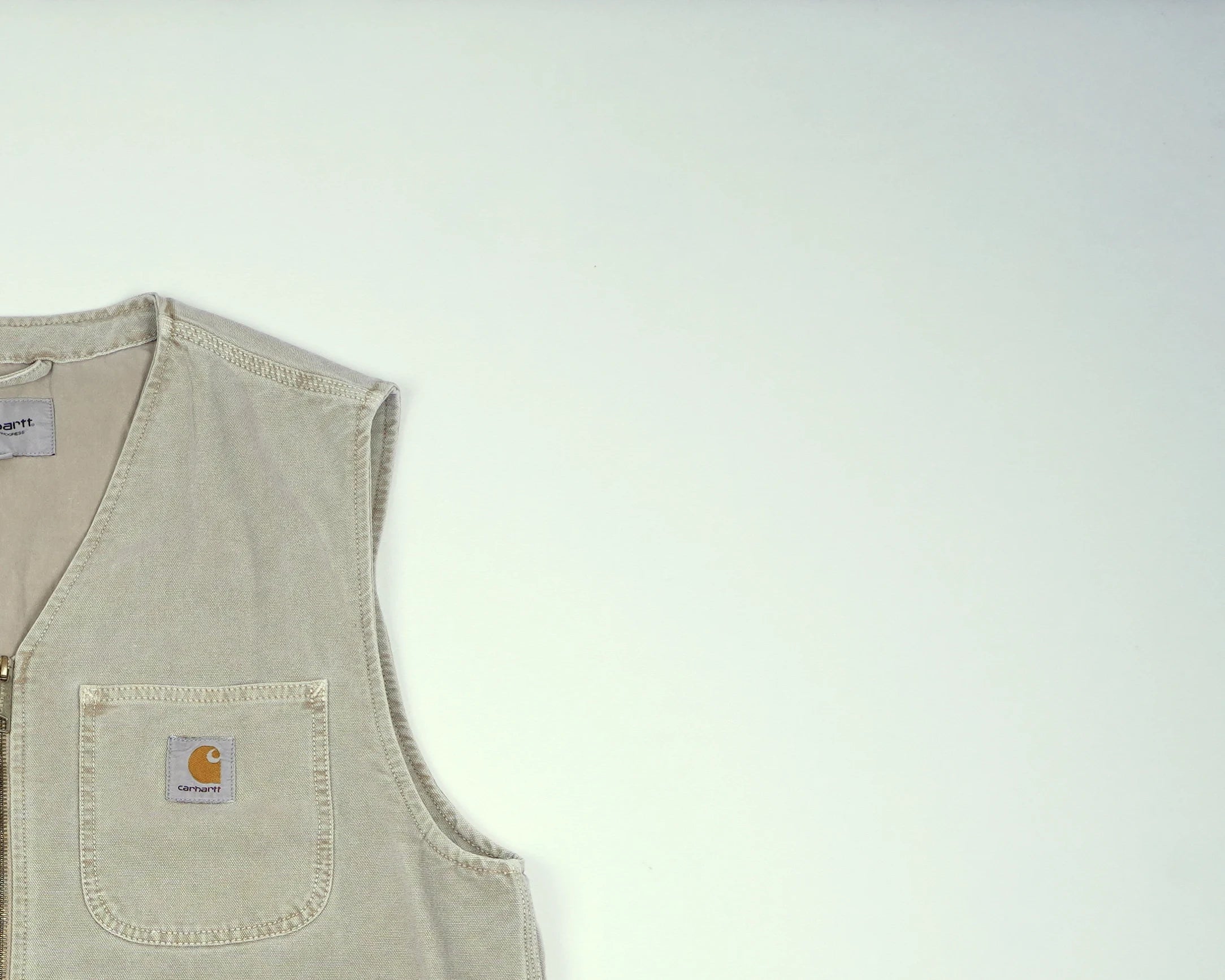 Carhartt Beige Vest M Cotton