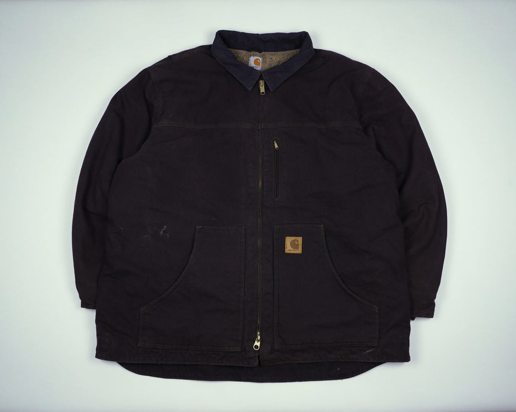 Carhartt Brown Chore Coat XXL Canvas, Fleece
