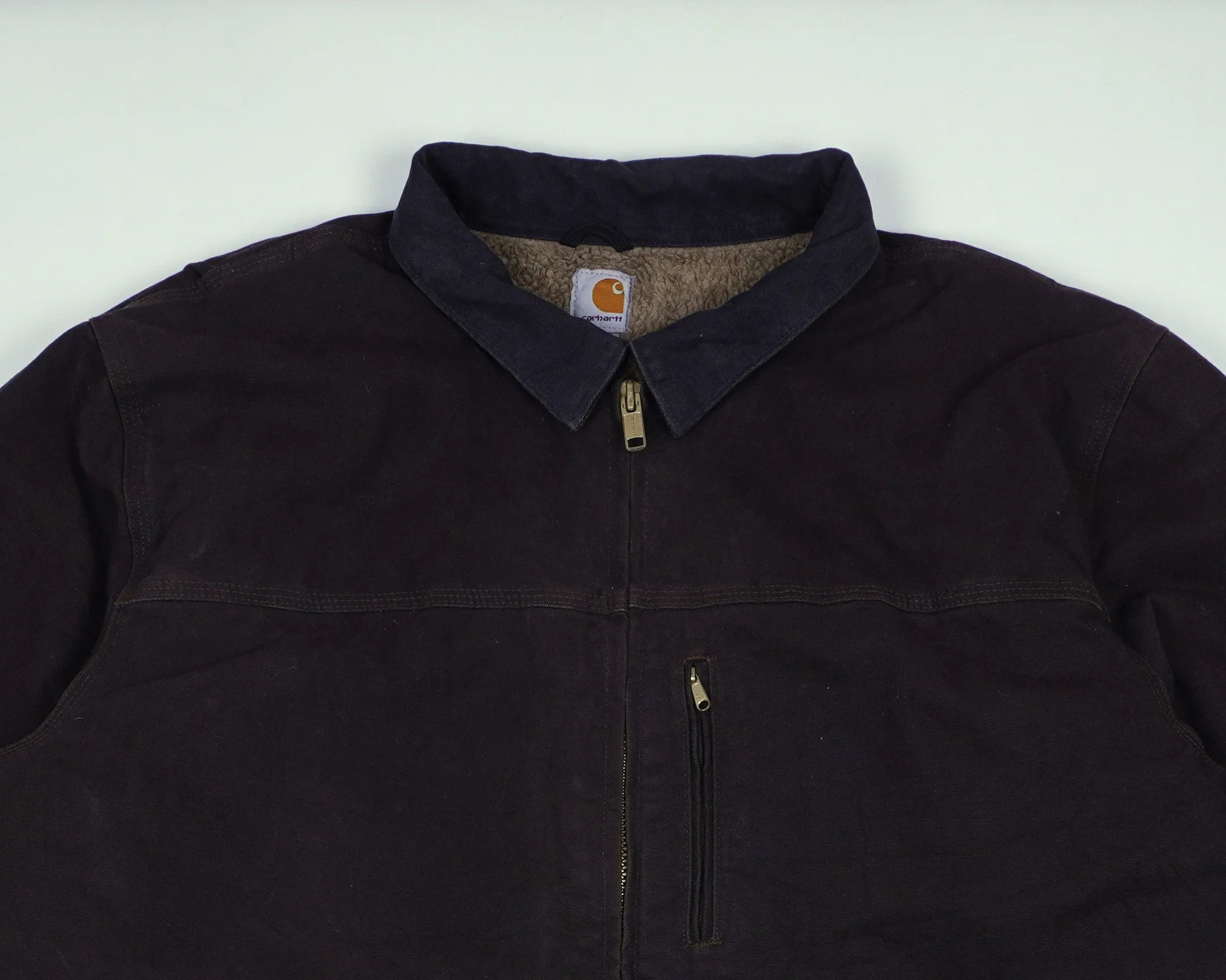 Carhartt Brown Chore Coat XXL Canvas, Fleece